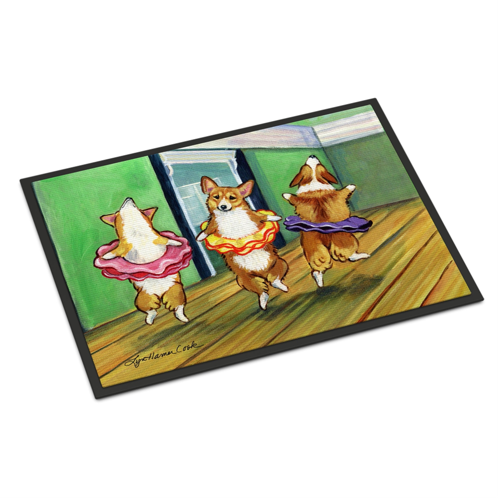 Little Ballerina Corgi Indoor Or Outdoor Mat 24X36