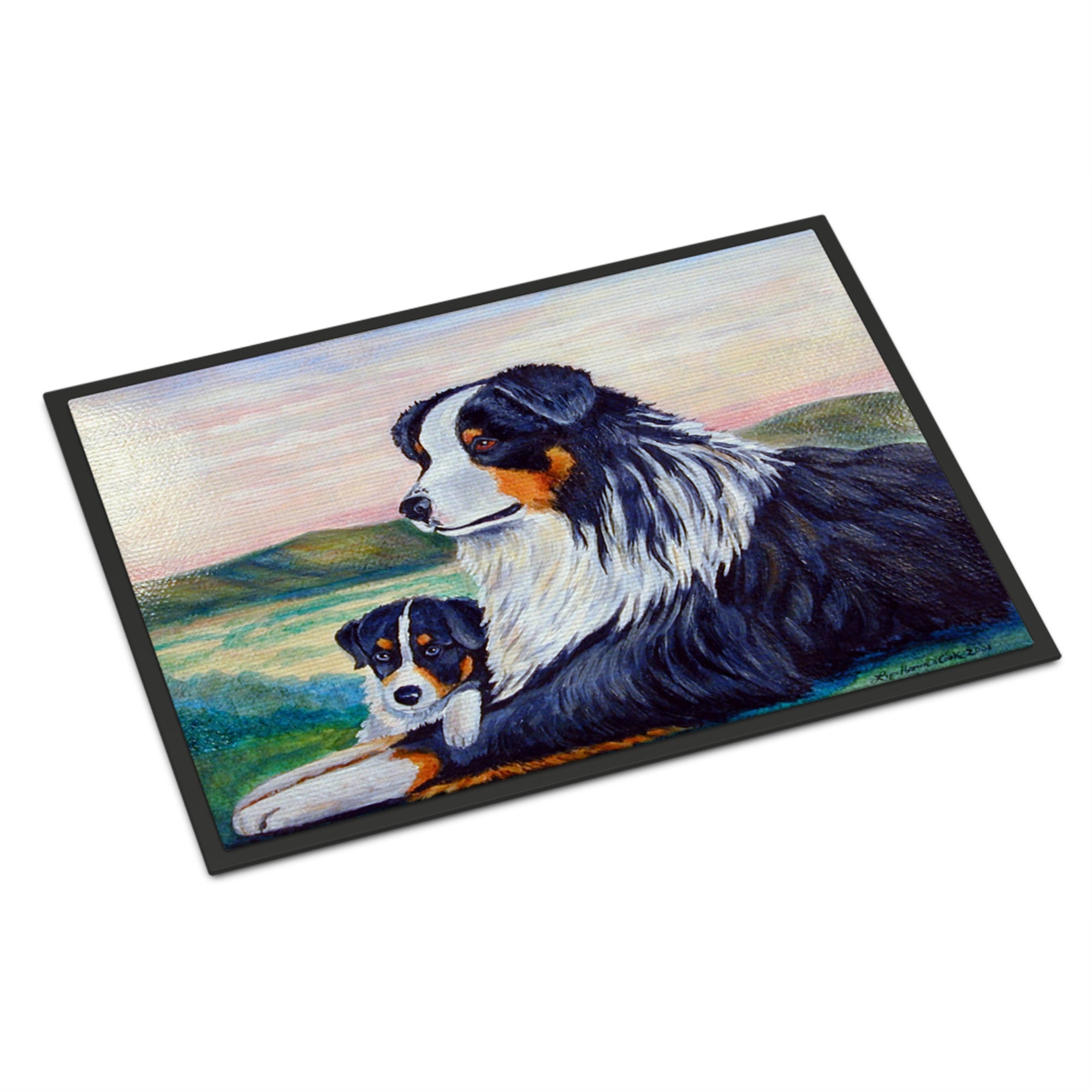 Australian Shepherd Indoor Or Outdoor Mat 24X36