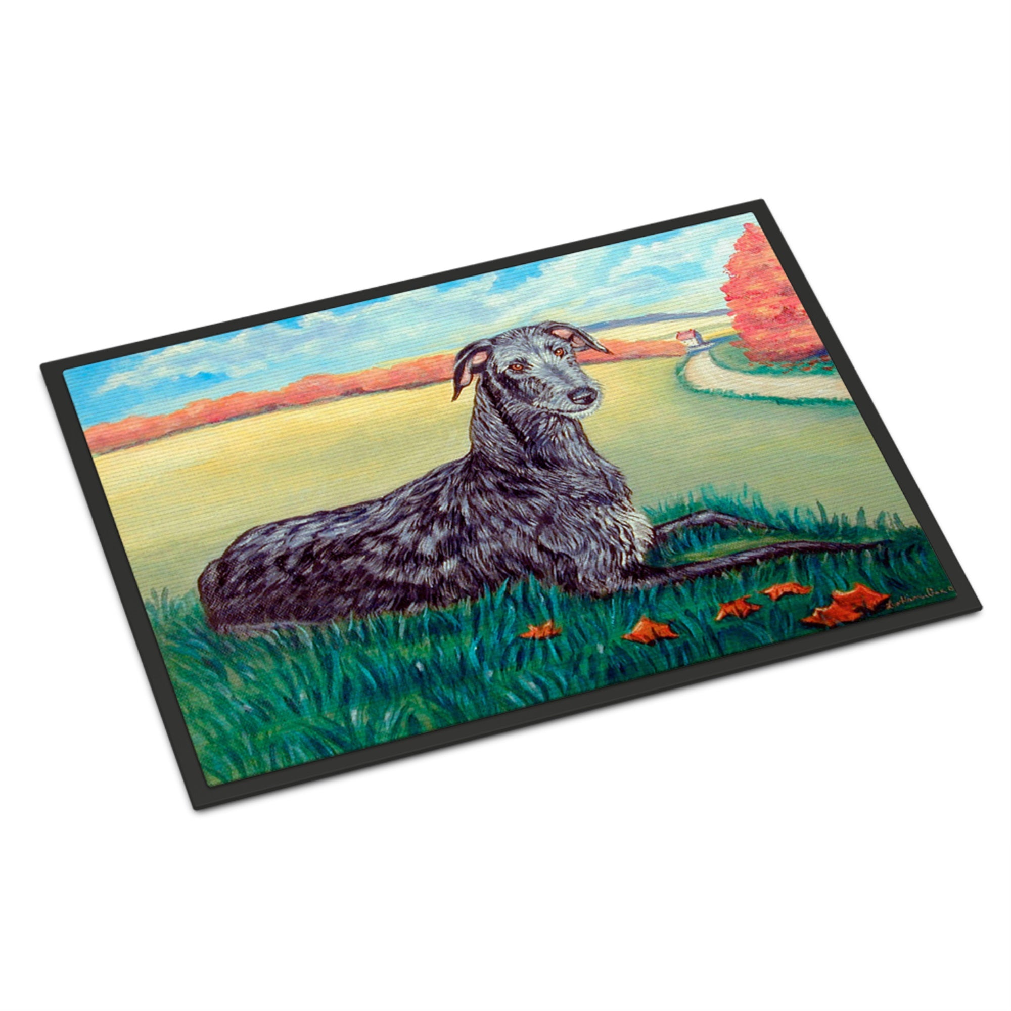 Scottish Deerhound Indoor Or Outdoor Mat 24X36