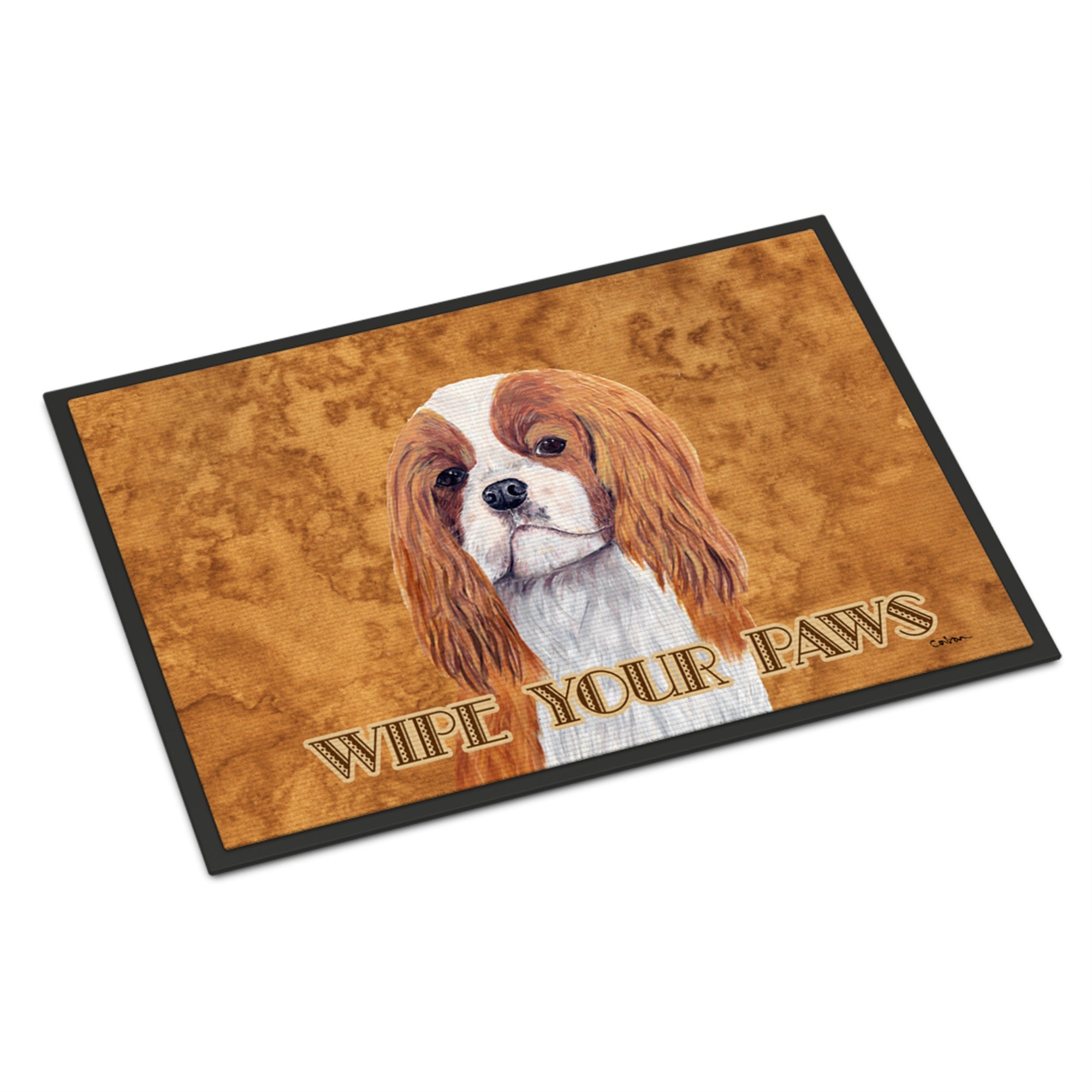 Cavalier Spaniel Wipe Your Paws Indoor Or Outdoor Mat 24X36