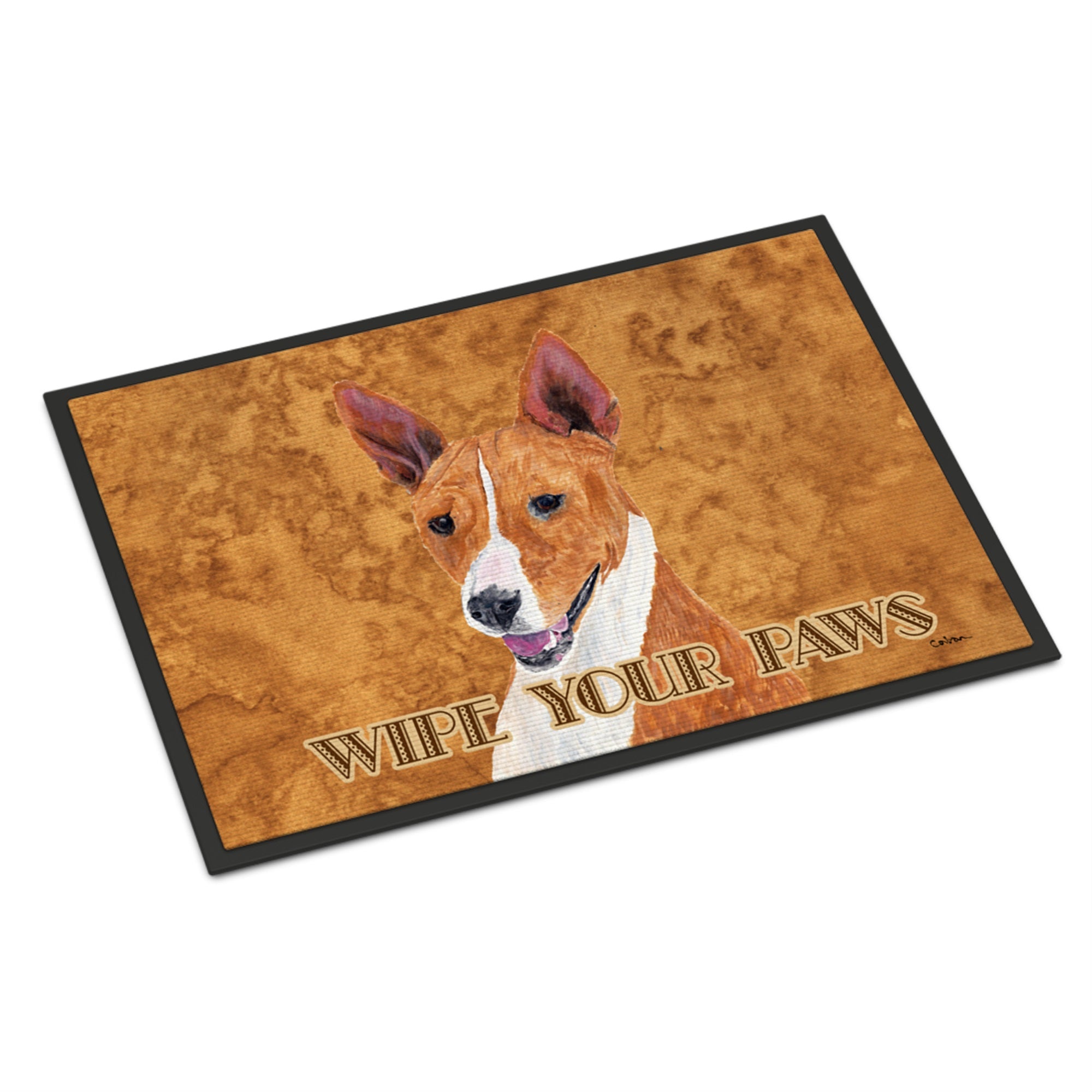 Basenji Wipe Your Paws Indoor Or Outdoor Mat 24X36