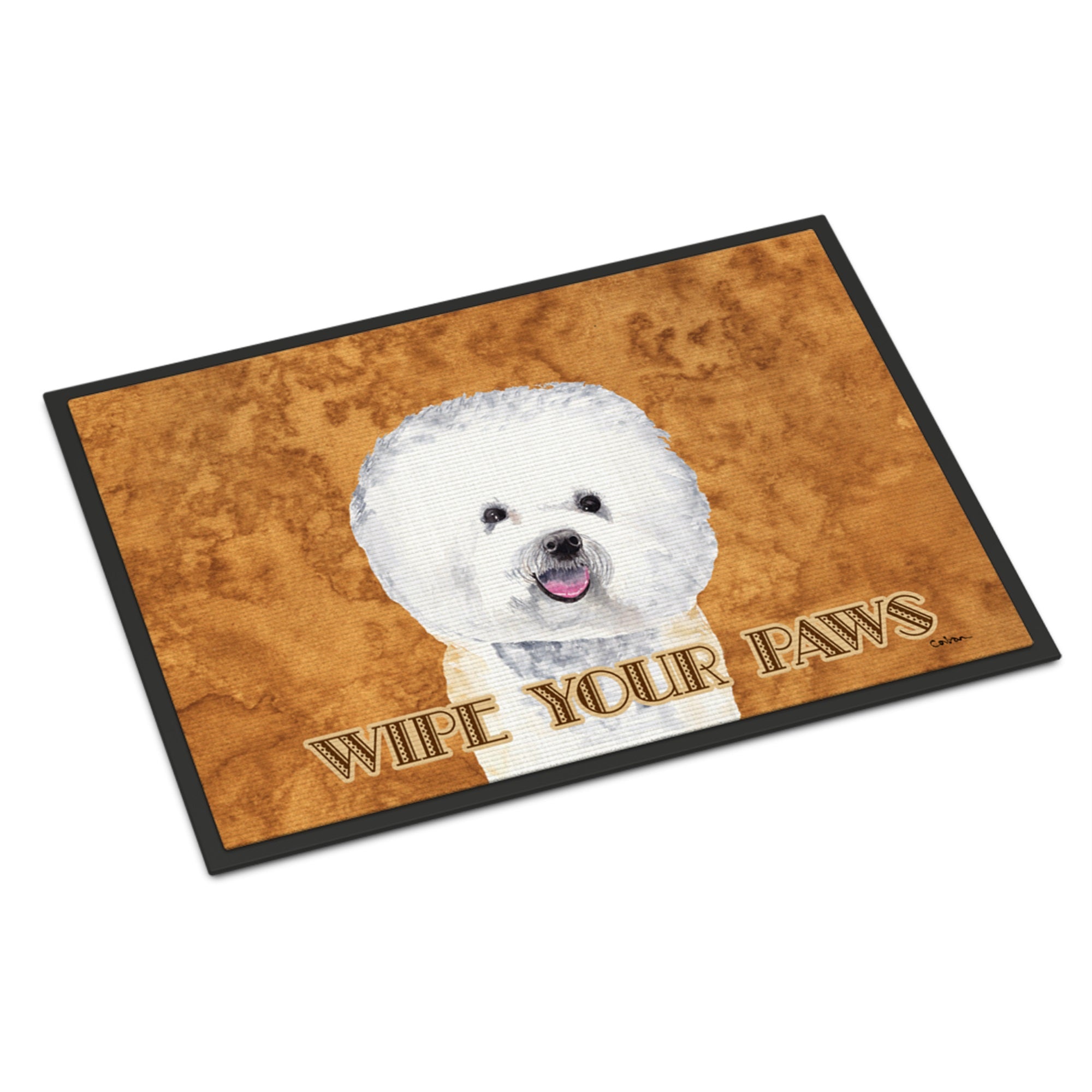 Bichon Frise Wipe Your Paws Indoor Or Outdoor Mat 24X36