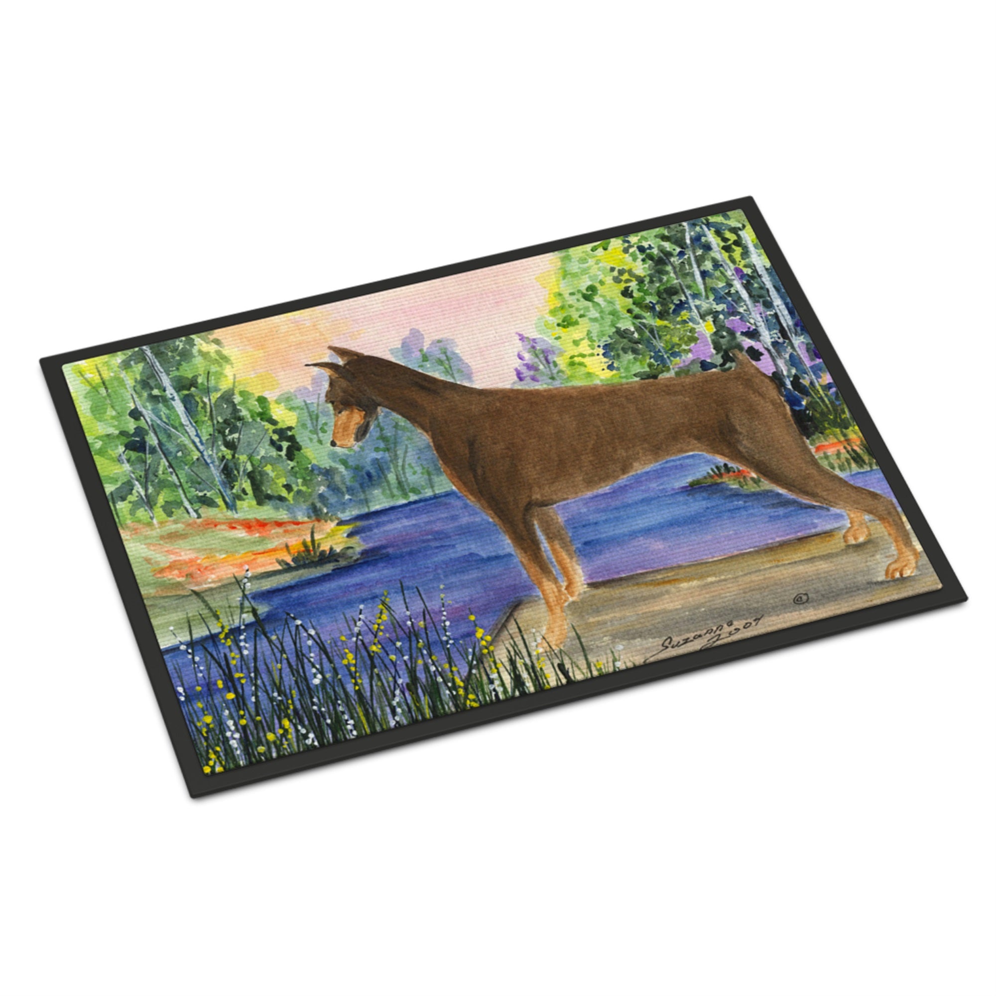 Doberman Indoor Or Outdoor Mat 24X36