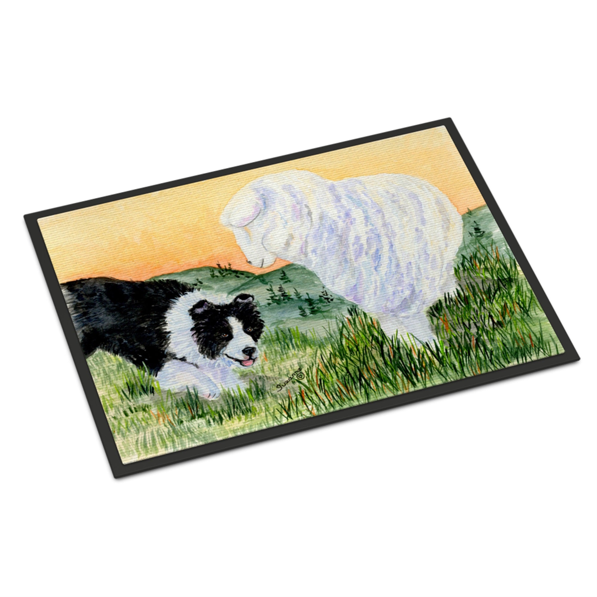 Border Collie Indoor Or Outdoor Mat 24X36