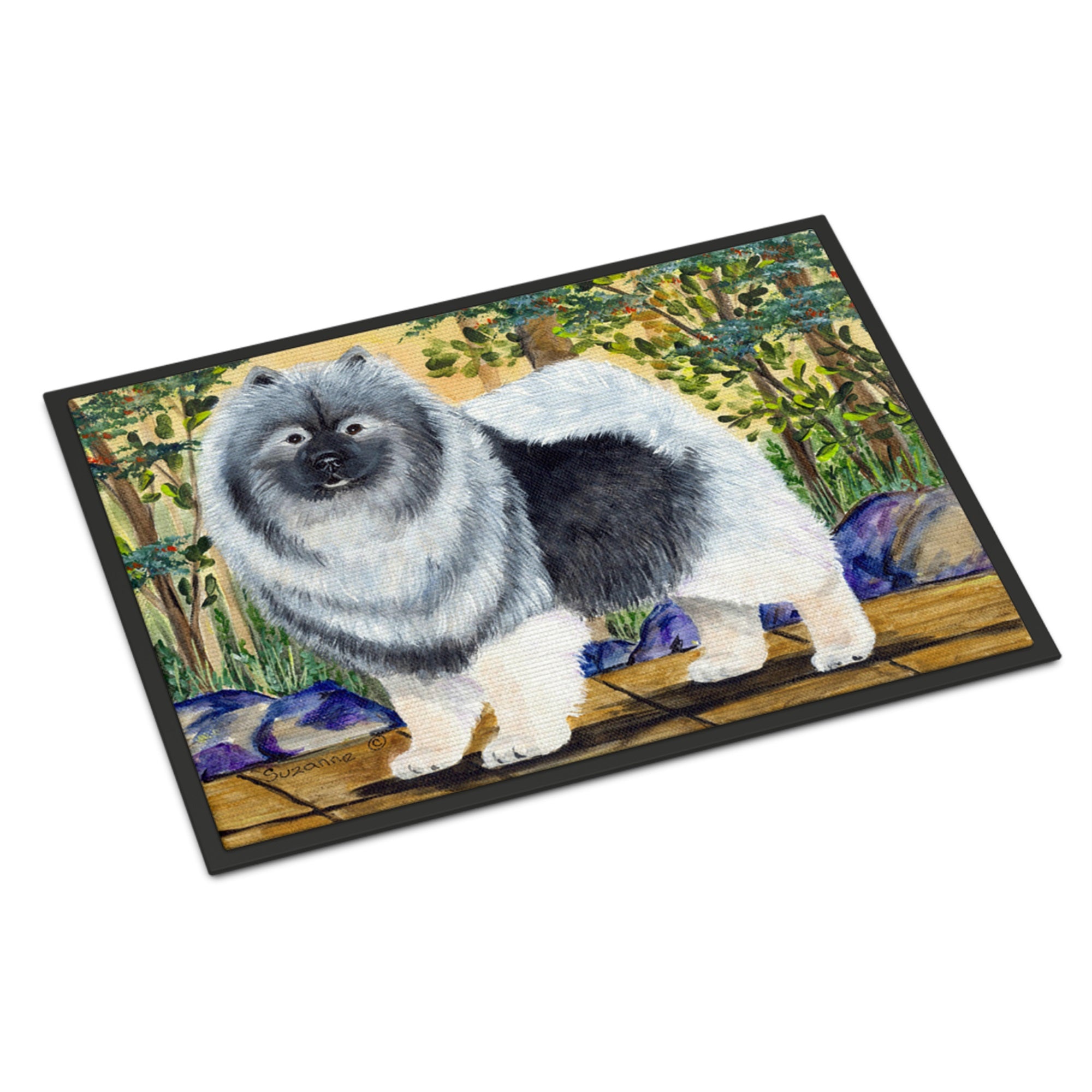 Keeshond Indoor Or Outdoor Mat 24X36
