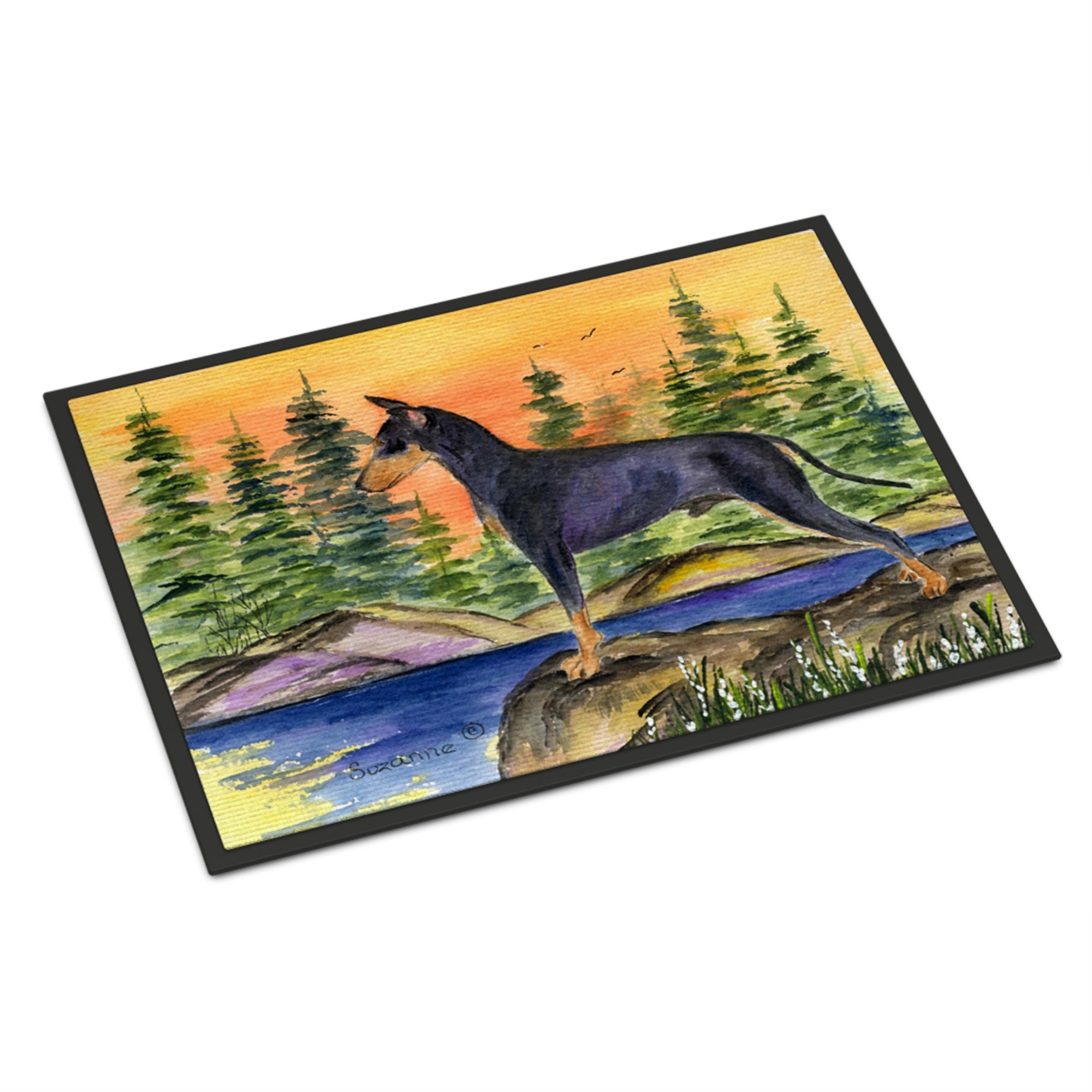 Manchester Terrier Indoor Or Outdoor Mat 24X36