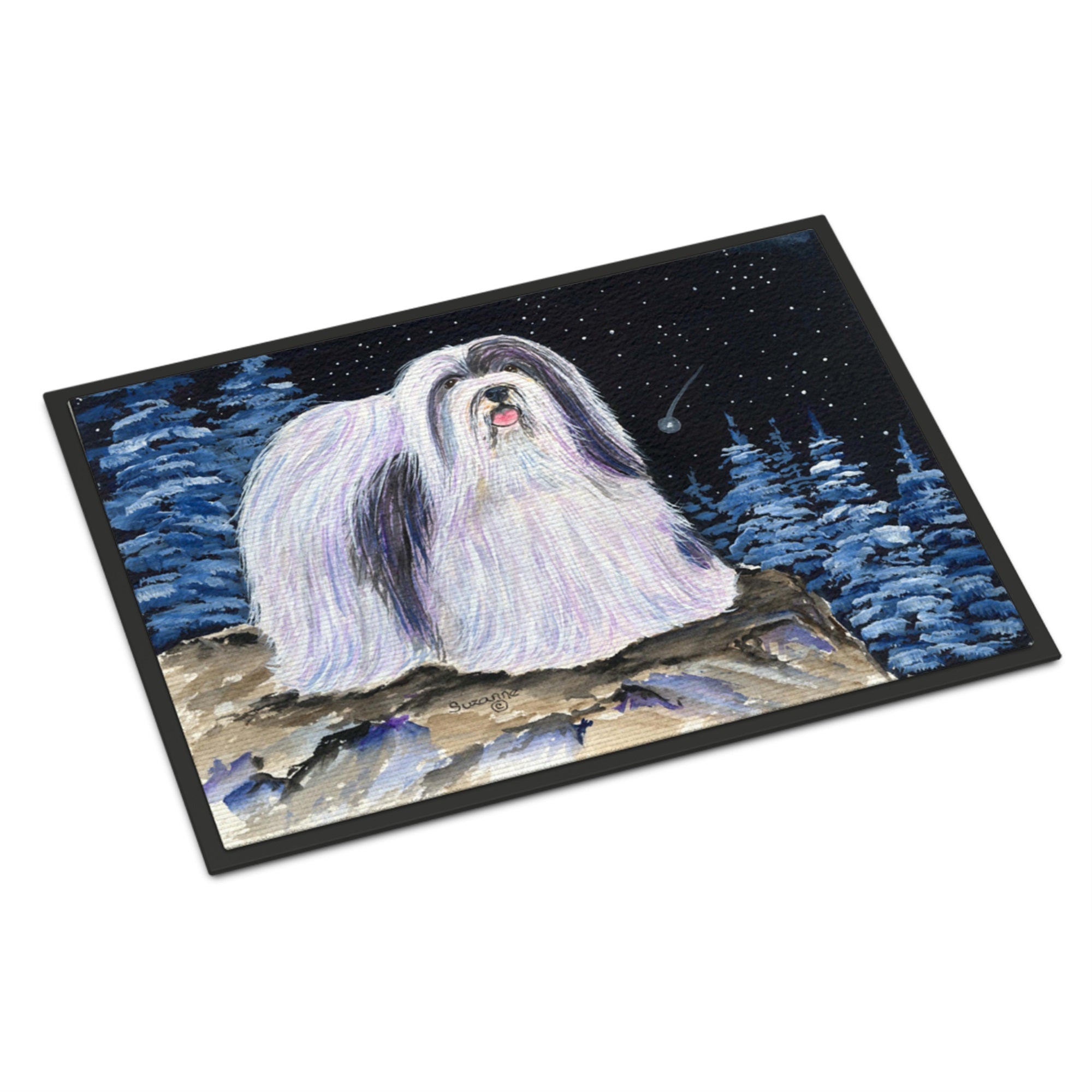 Starry Night Havanese Indoor Or Outdoor Mat 24X36