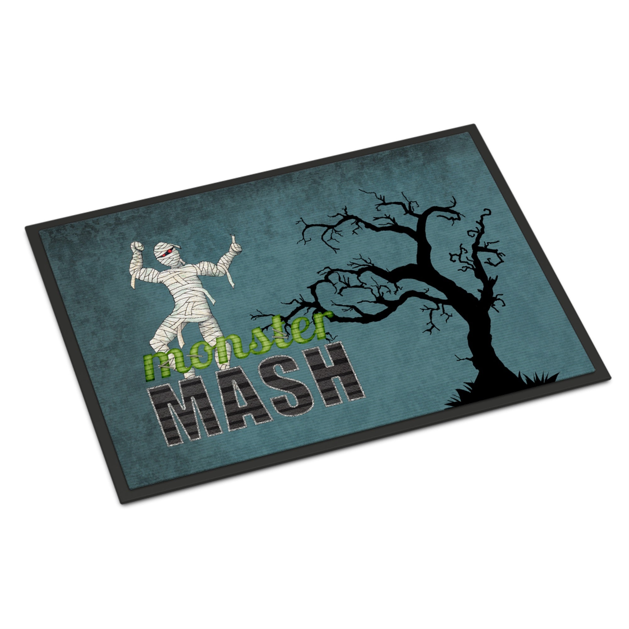 Monster Mash With Mummy Halloween Indoor Or Outdoor Mat 24X36