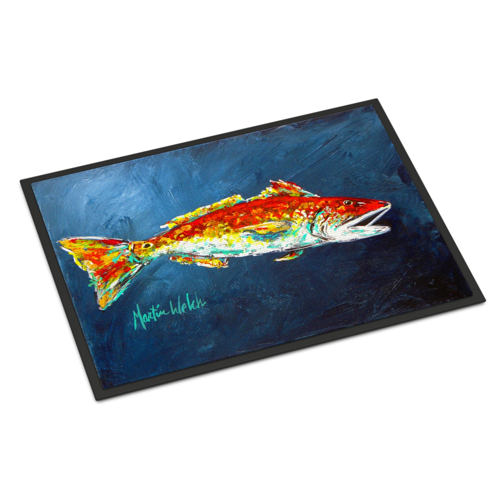 Fish - Red Fish Red For Jarett Indoor Or Outdoor Mat 24X36