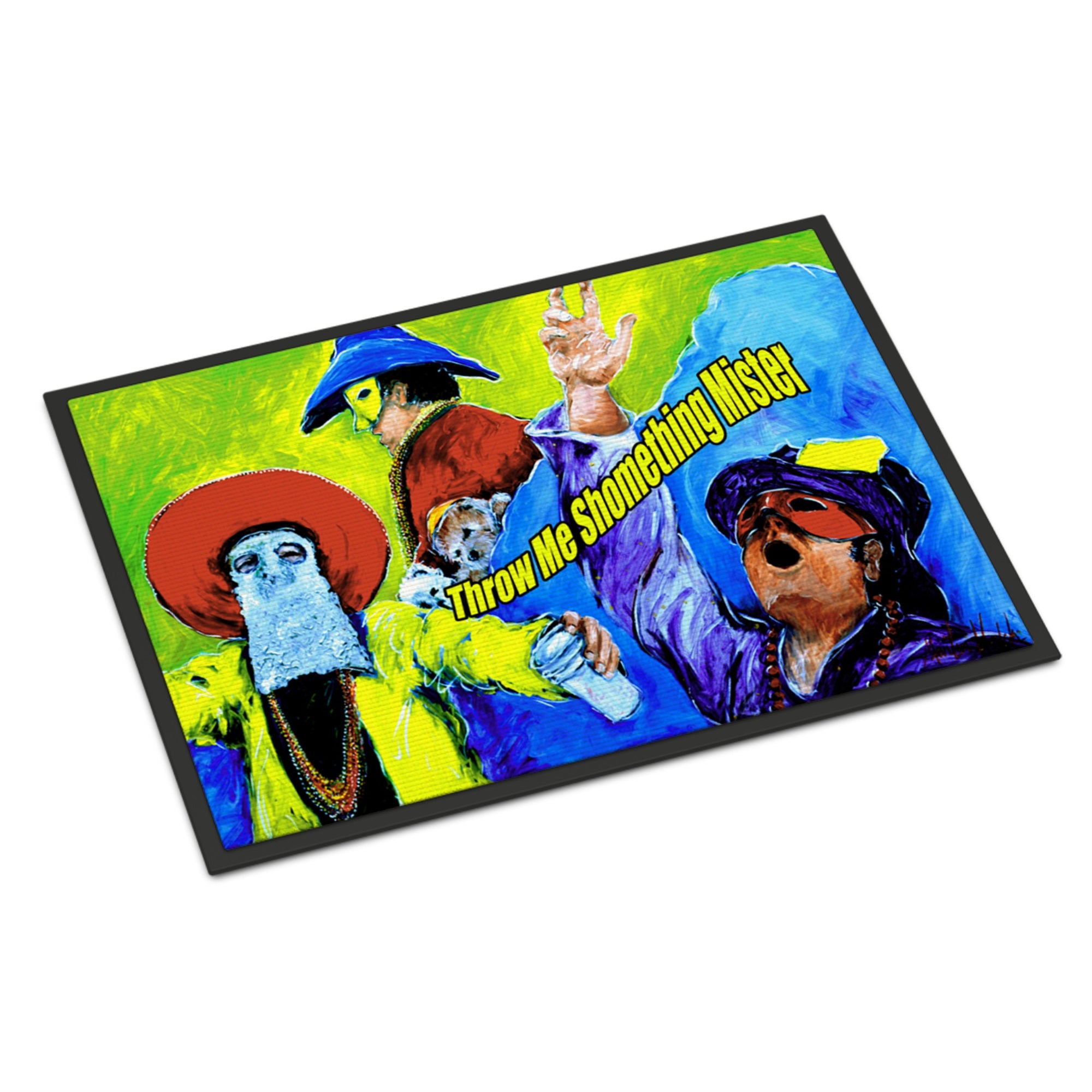 Mardi Gras Throw Me Something Mister Indoor Or Outdoor Mat 24X36