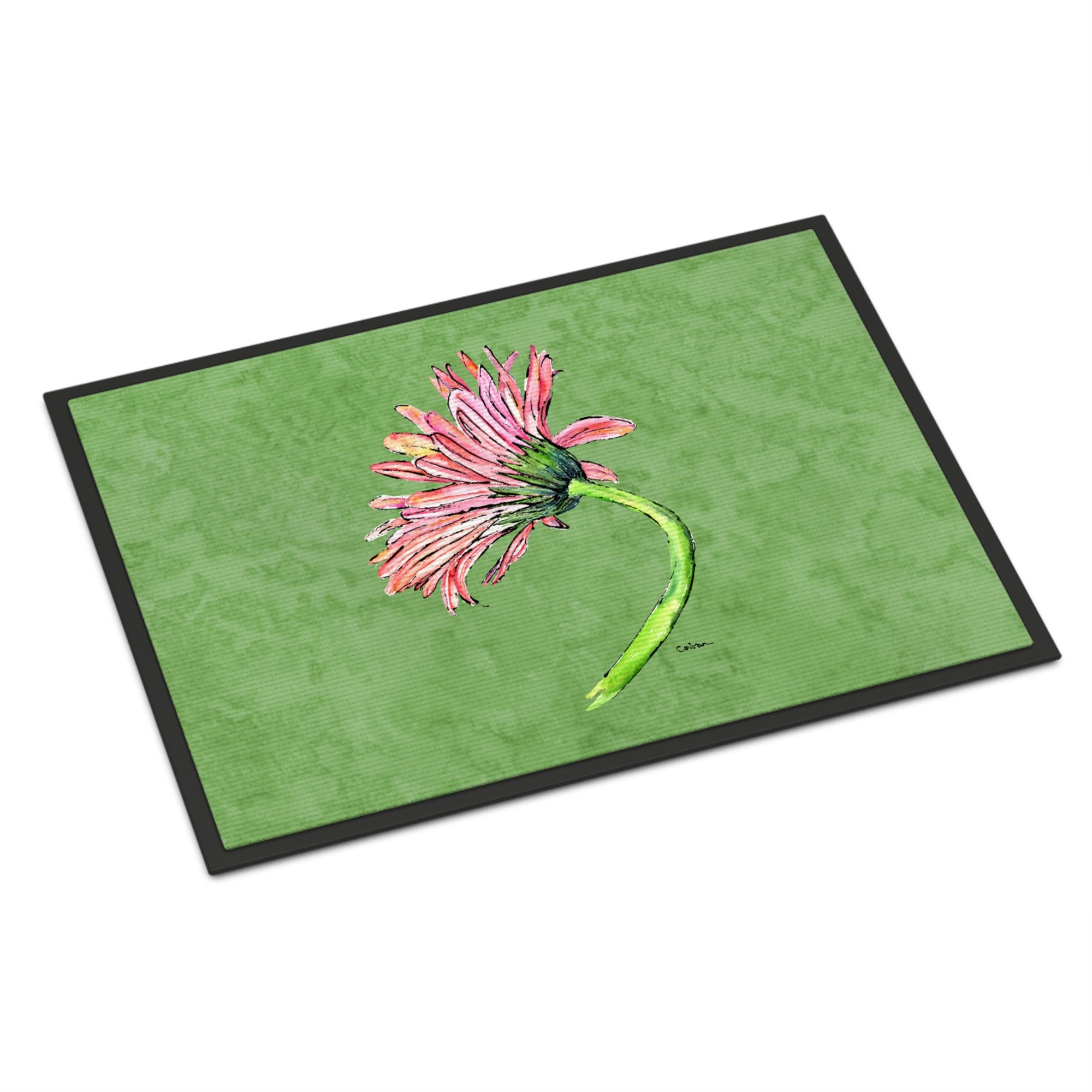 Gerber Daisy Pink Indoor Or Outdoor Mat 24X36