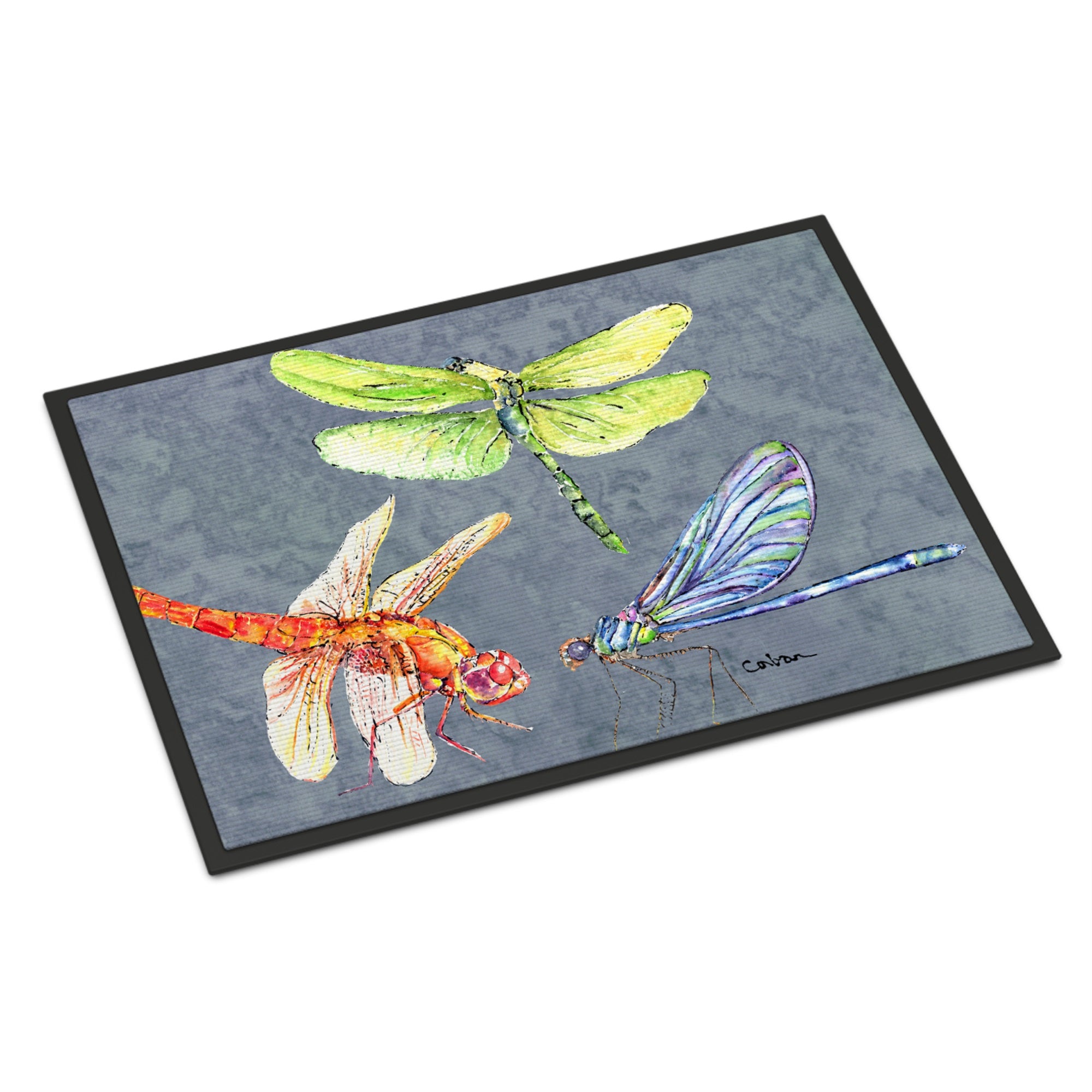 Dragonfly Times Three Indoor Or Outdoor Mat 24X36