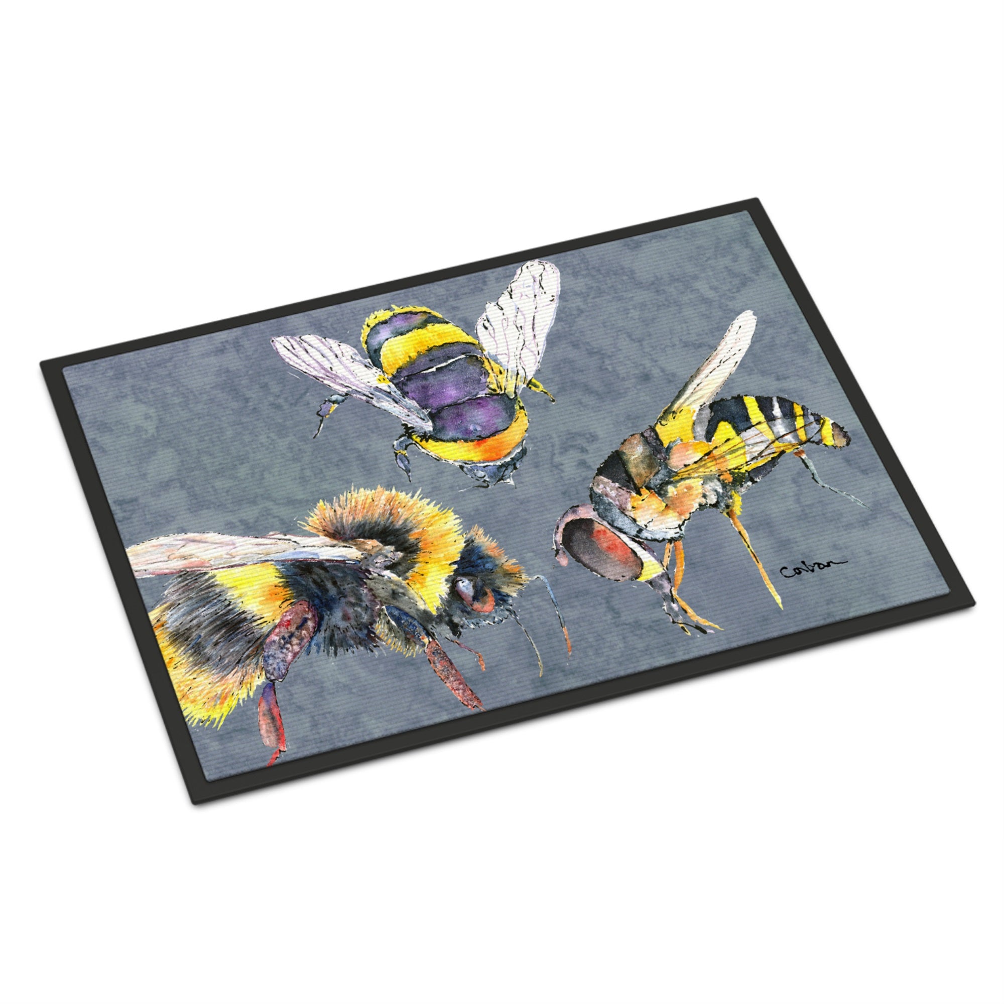 Bee Bees Times Three Indoor Or Outdoor Mat 24X36