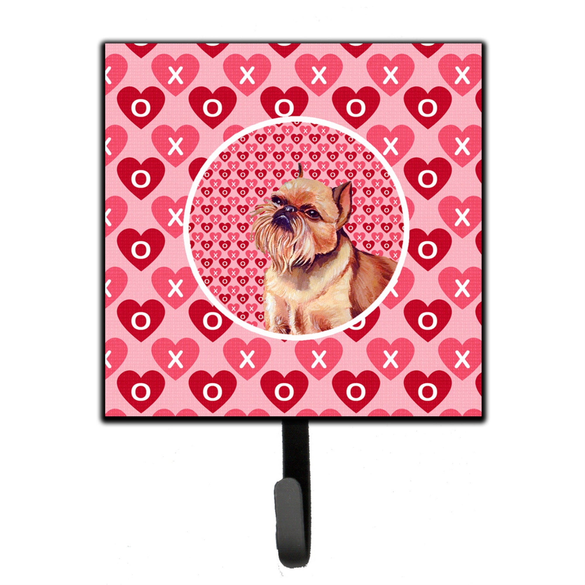 Brussels Griffon Hearts Love And Valentine'S Day Portrait Leash Or Key Holder