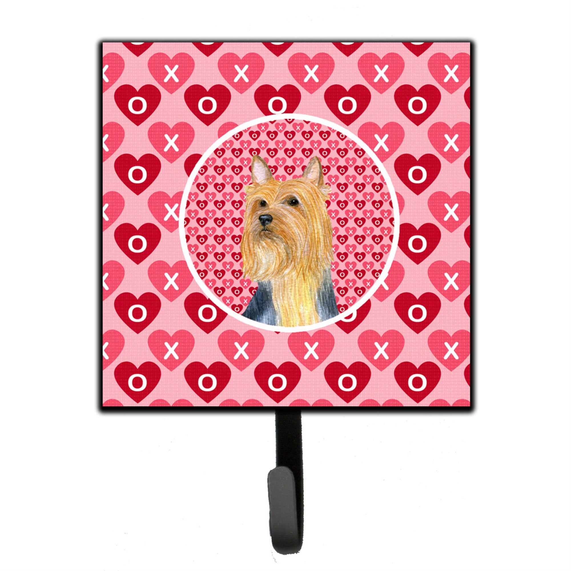 Silky Terrier Hearts Love And Valentine'S Day Portrait Leash Or Key Holder
