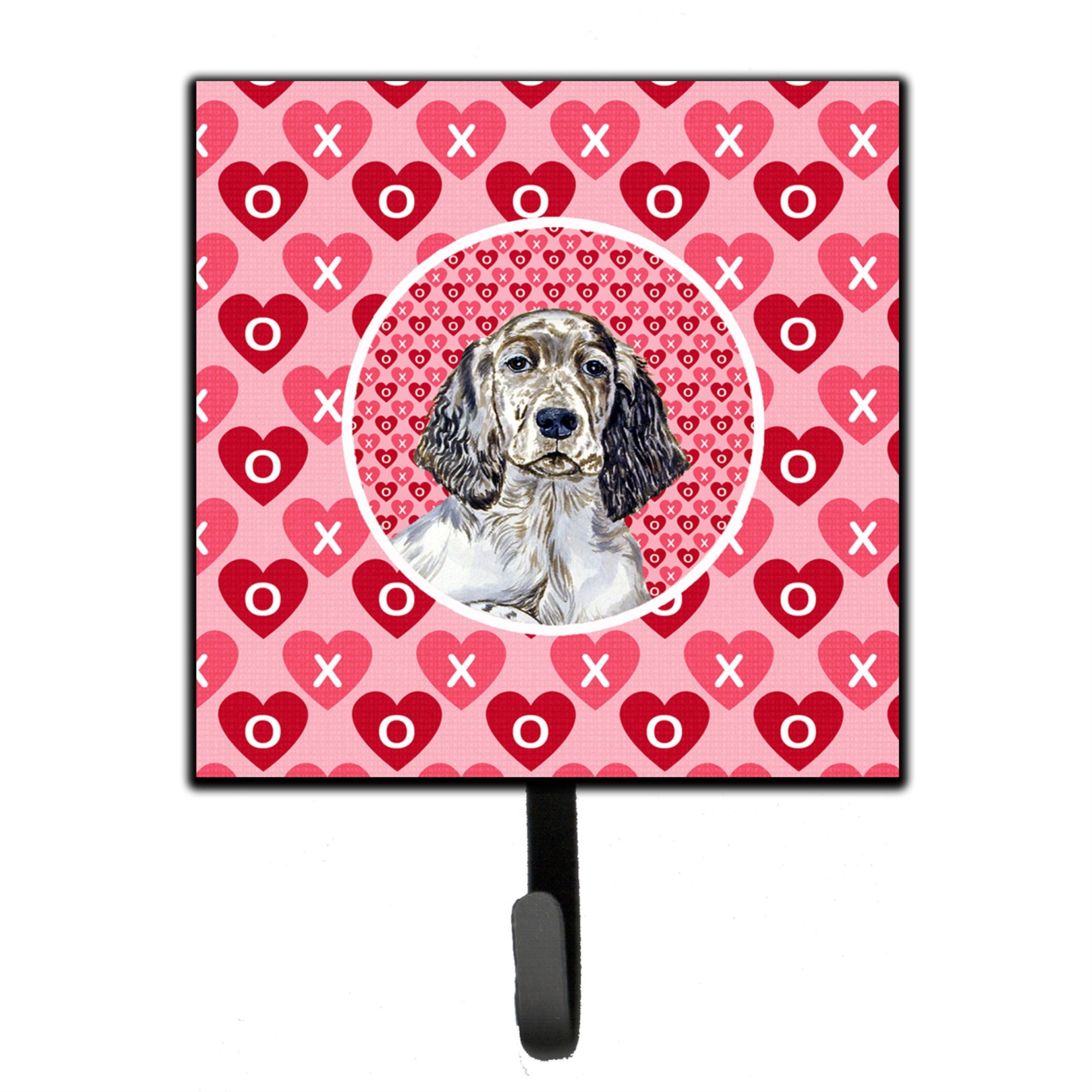 English Setter Hearts Love And Valentine'S Day Portrait Leash Or Key Holder
