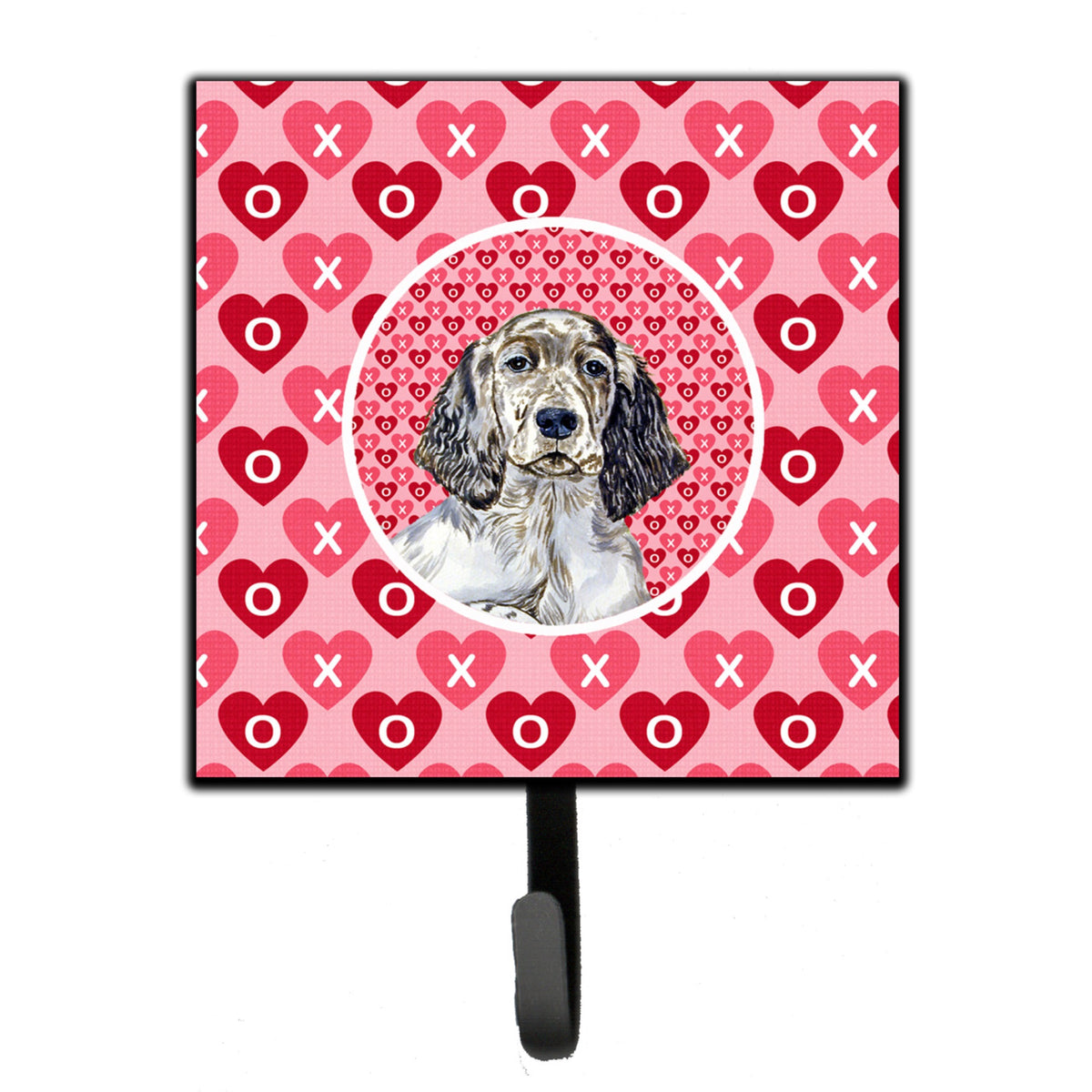 English Setter Hearts Love And Valentine'S Day Portrait Leash Or Key Holder