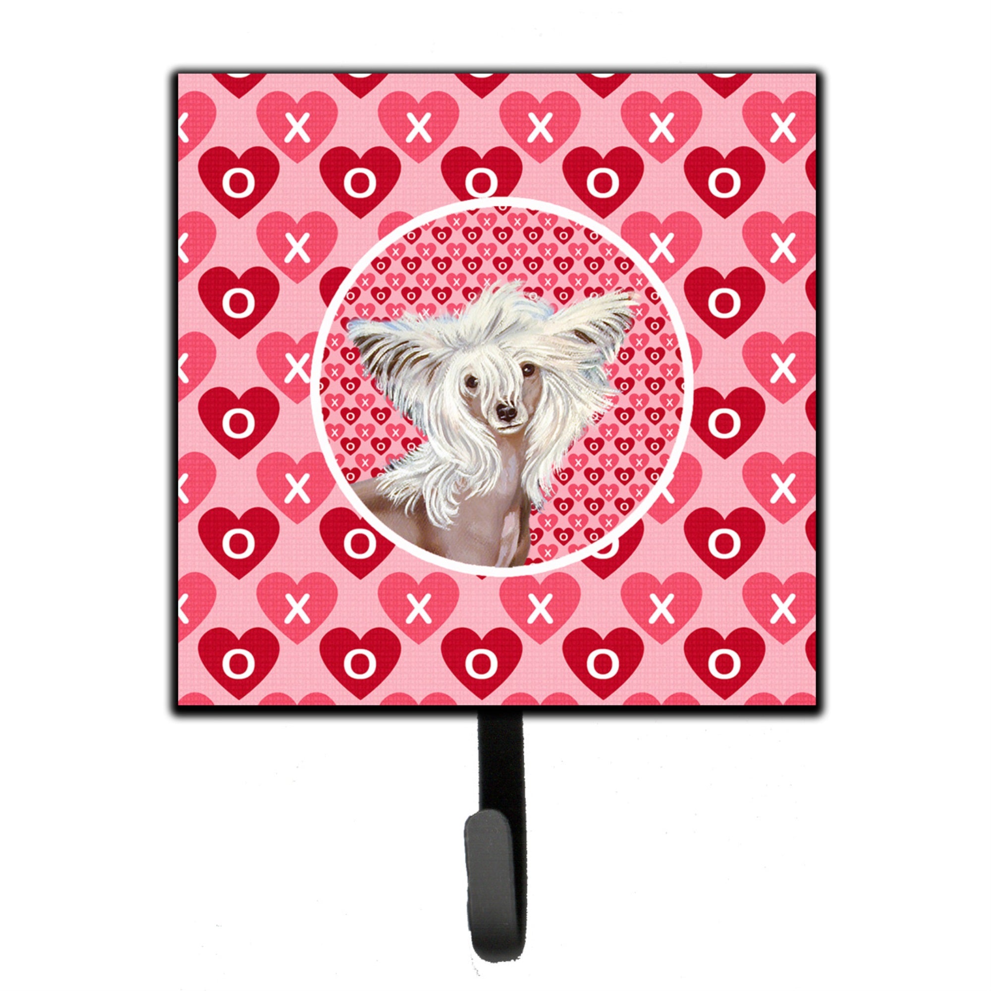 Chinese Crested Hearts Love And Valentine'S Day Portrait Leash Or Key Holder