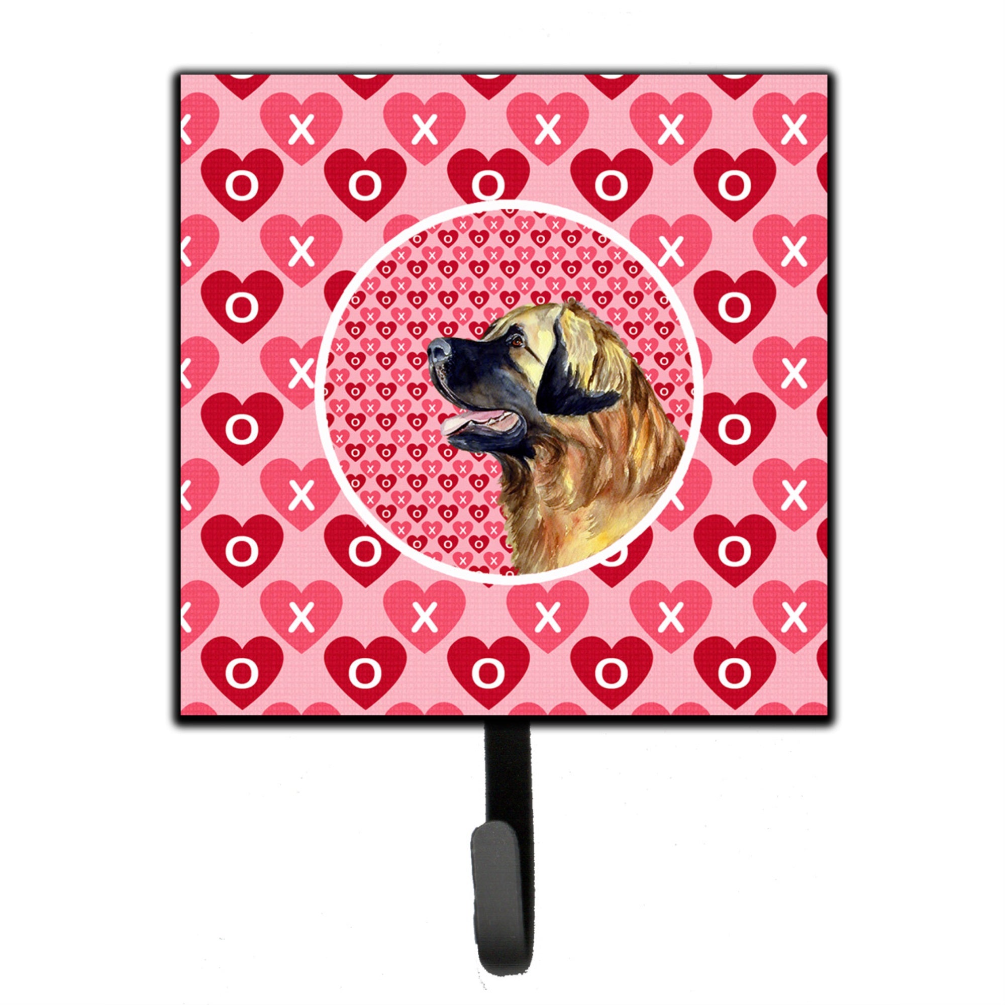 Leonberger Hearts Love And Valentine'S Day Portrait Leash Or Key Holder