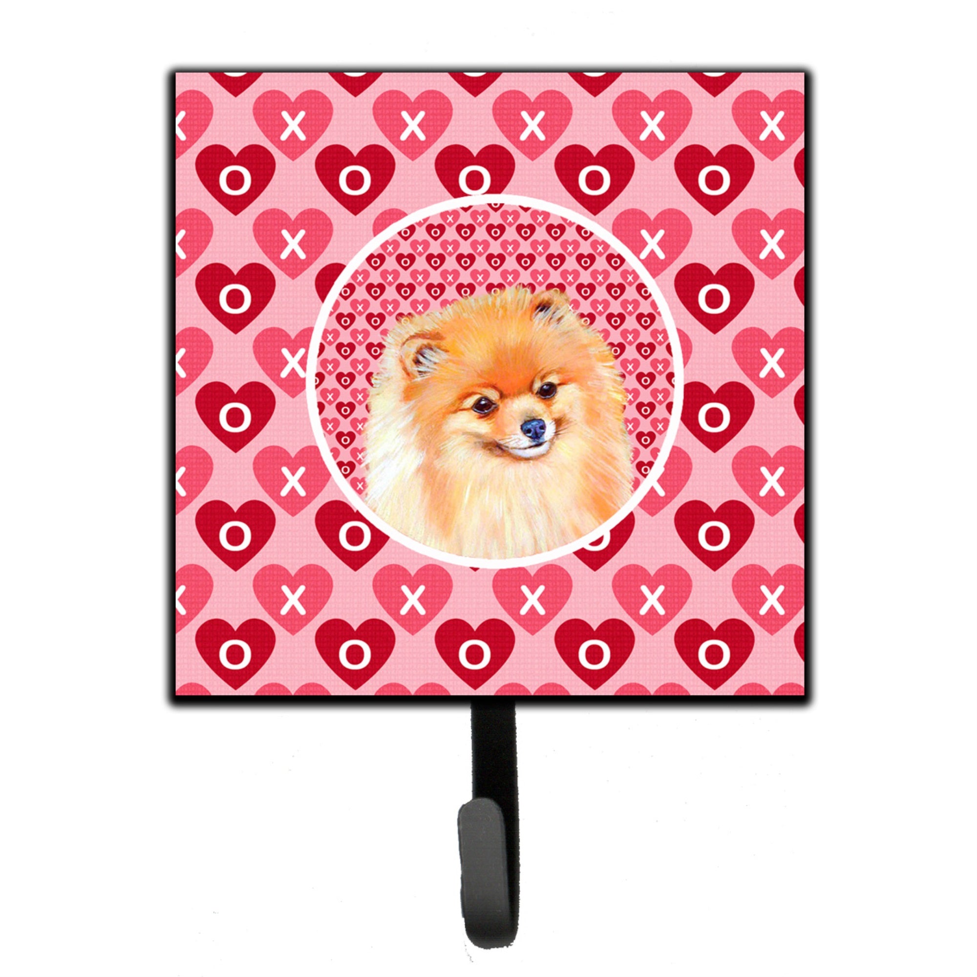 Pomeranian Hearts Love And Valentine'S Day Portrait Leash Or Key Holder