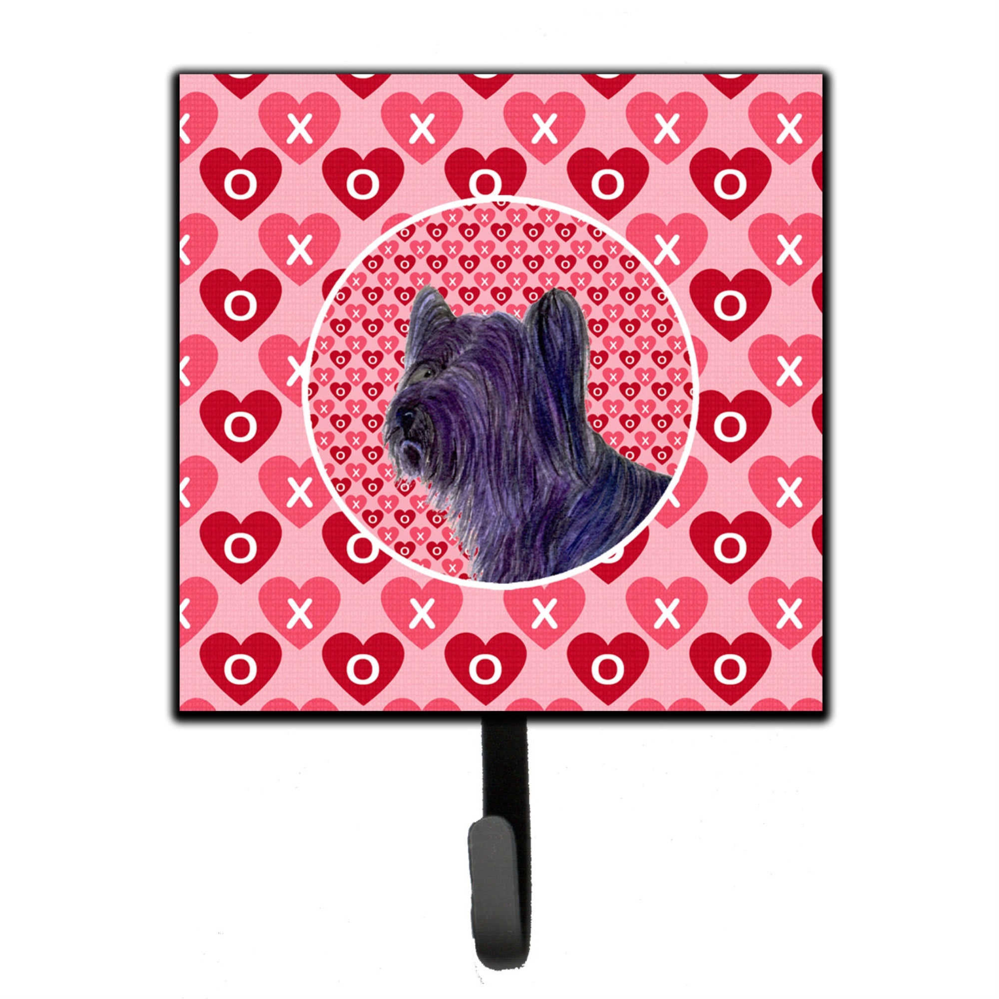 Skye Terrier Hearts Love And Valentine'S Day Portrait Leash Or Key Holder