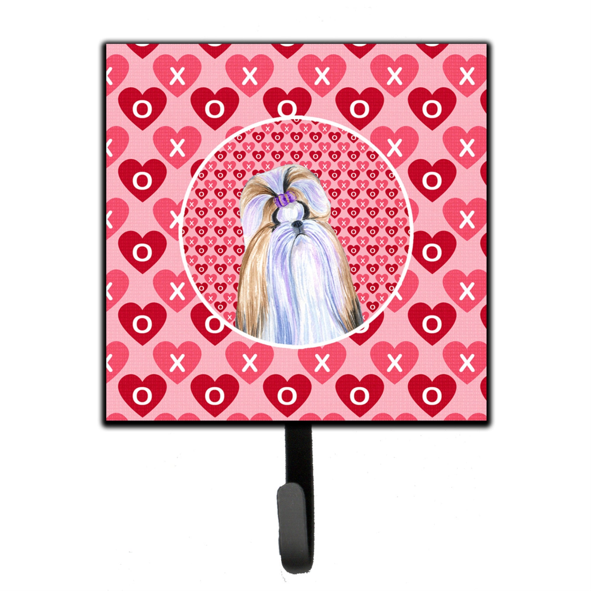 Shih Tzu Hearts Love And Valentine'S Day Portrait Leash Or Key Holder