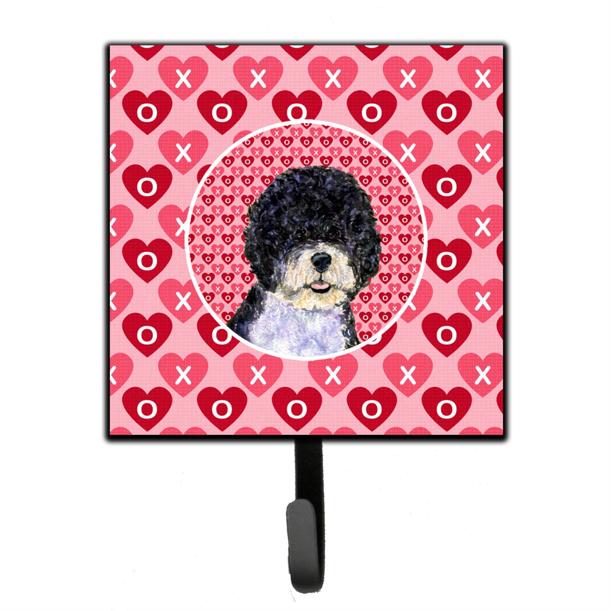 Portuguese Water Dog Hearts Love Valentine'S Day Leash Or Key Holder