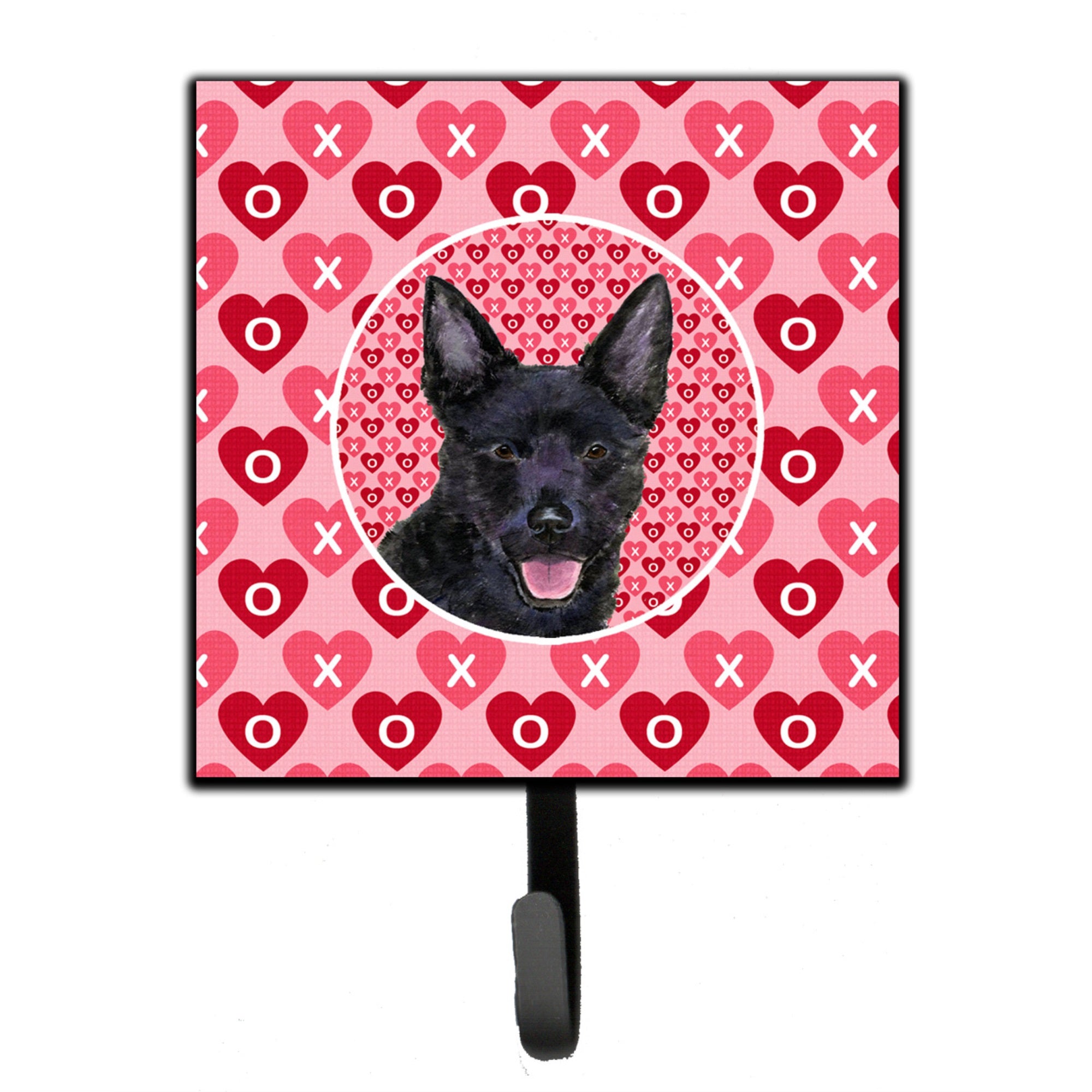 Australian Kelpie Hearts Love Valentine'S Day Leash Or Key Holder
