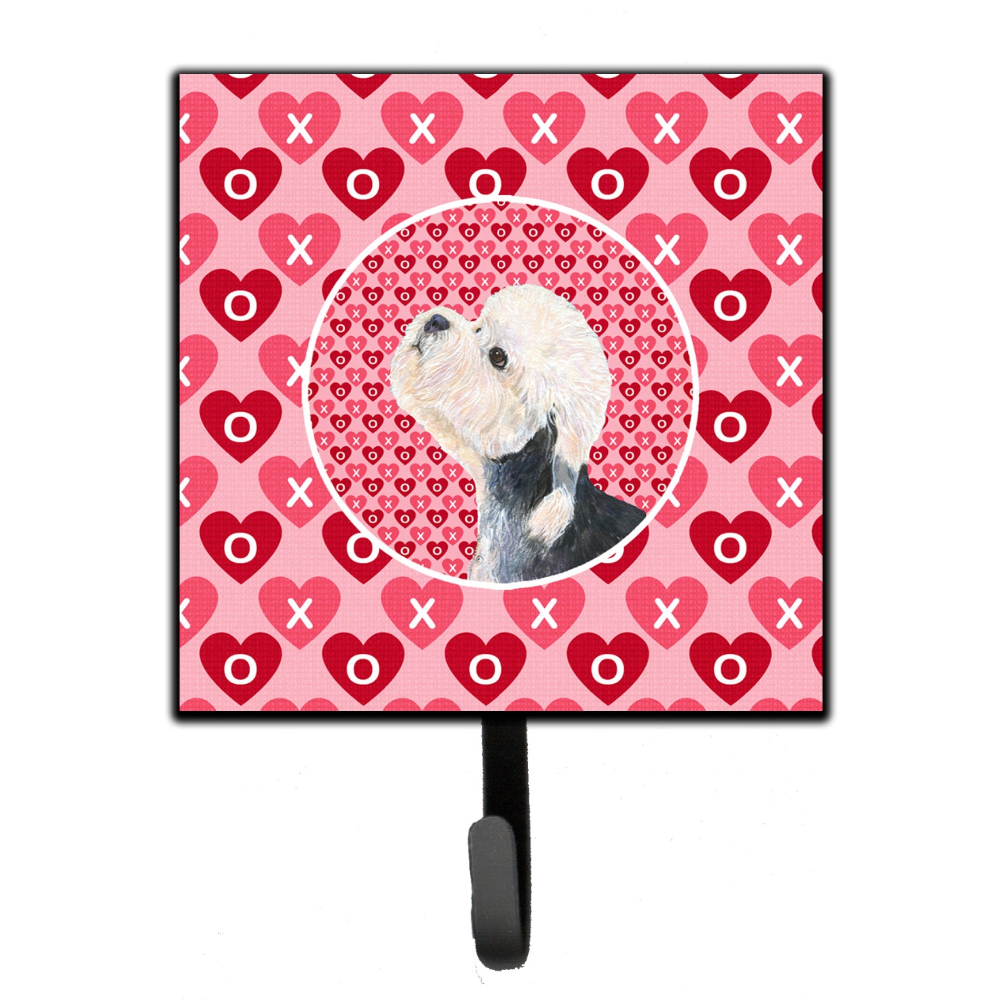 Dandie Dinmont Terrier Hearts Love Valentine'S Day Leash Or Key Holder