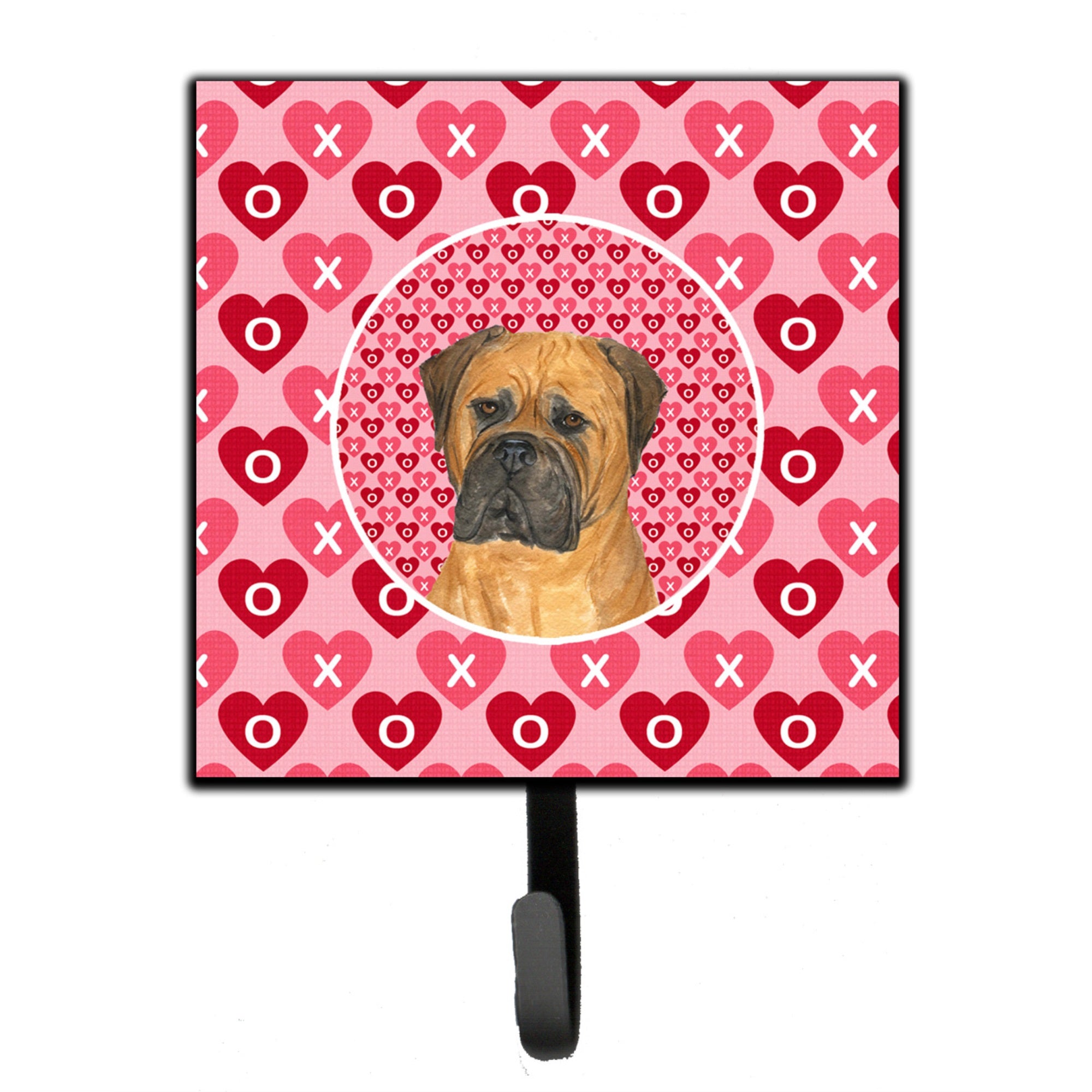 Bullmastiff Hearts Love And Valentine'S Day Portrait Leash Or Key Holder
