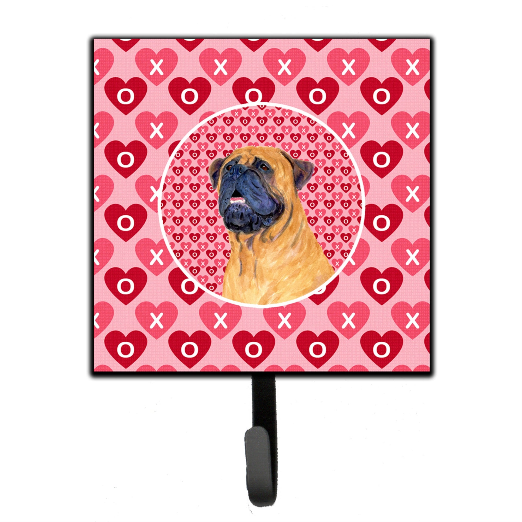 Mastiff Hearts Love And Valentine'S Day Portrait Leash Or Key Holder
