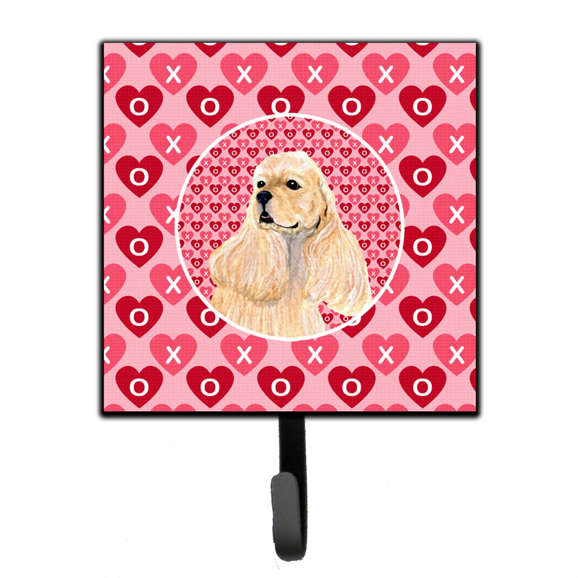Buff Cocker Spaniel Hearts Love Valentine'S Day Leash Or Key Holder