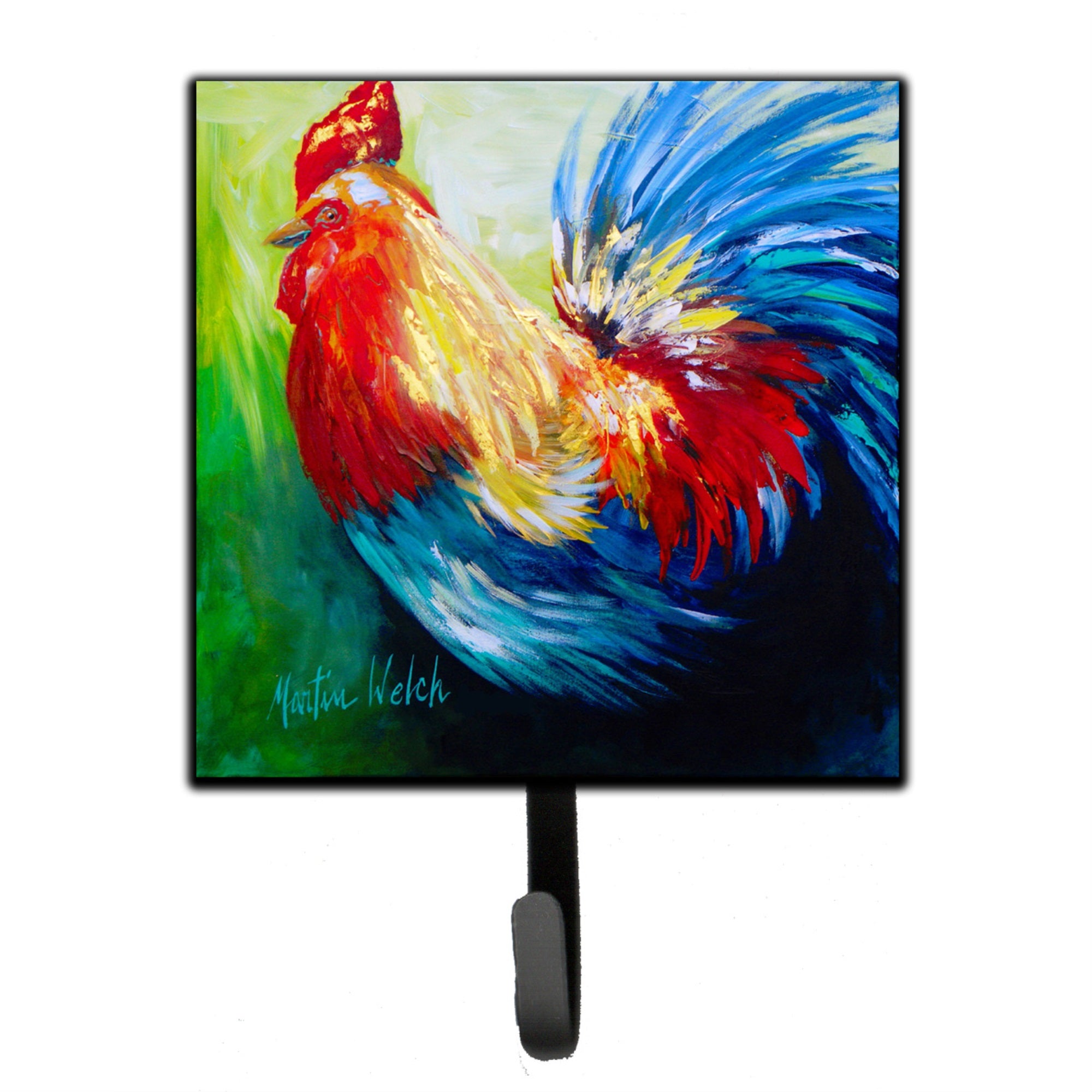 Rooster Chief Big Feathers Leash Or Key Holder