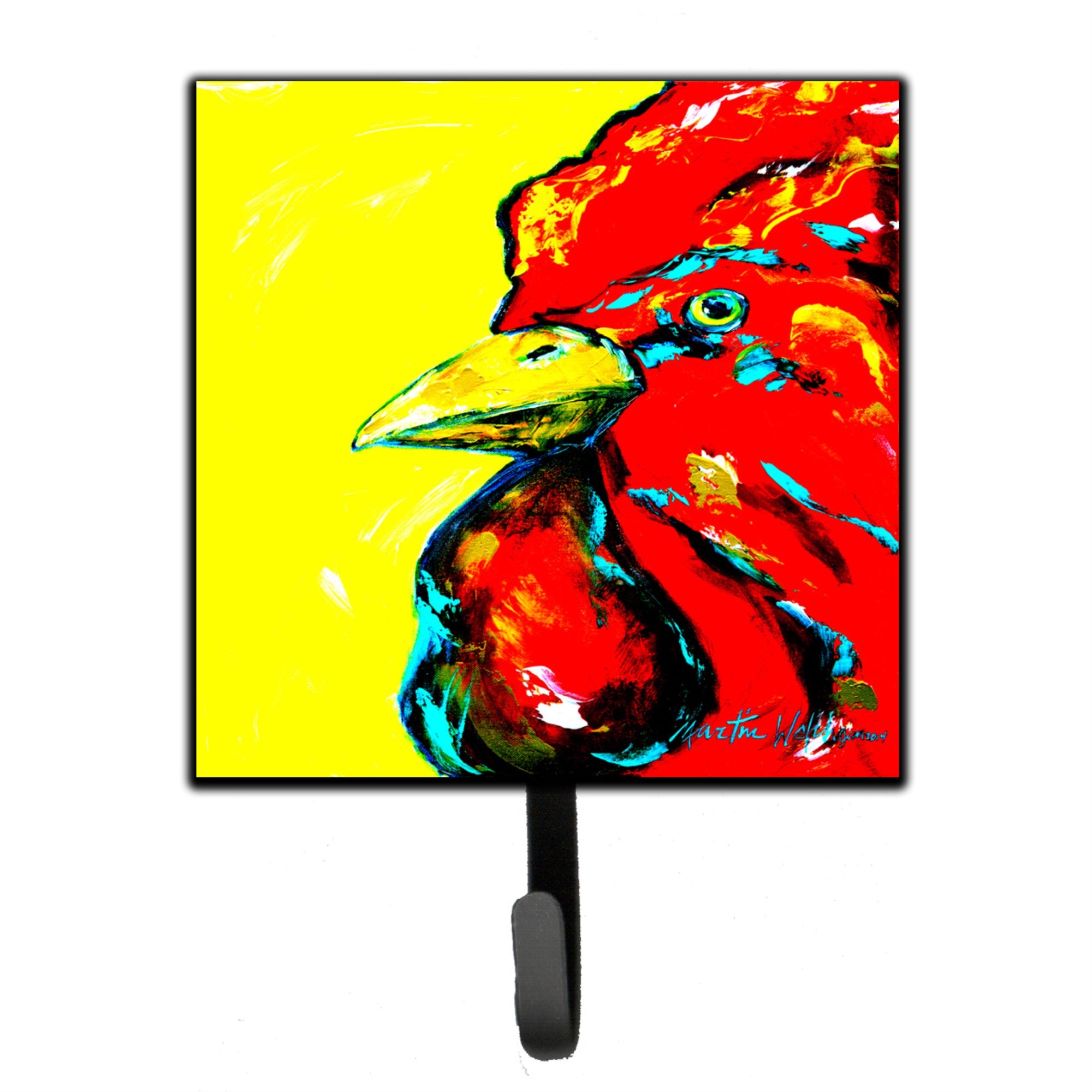 Rooster Big Head Leash Or Key Holder