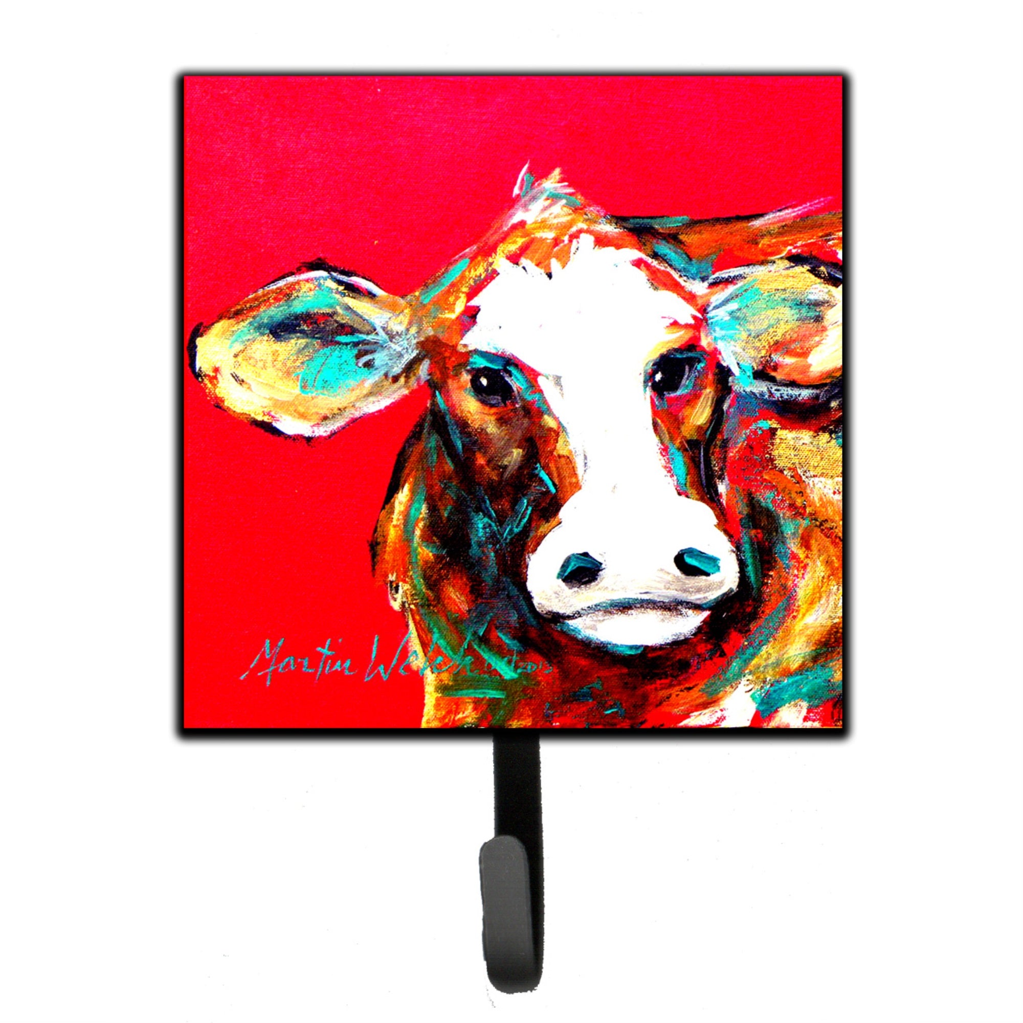 Cow Caught Red Handed Leash Or Key Holder