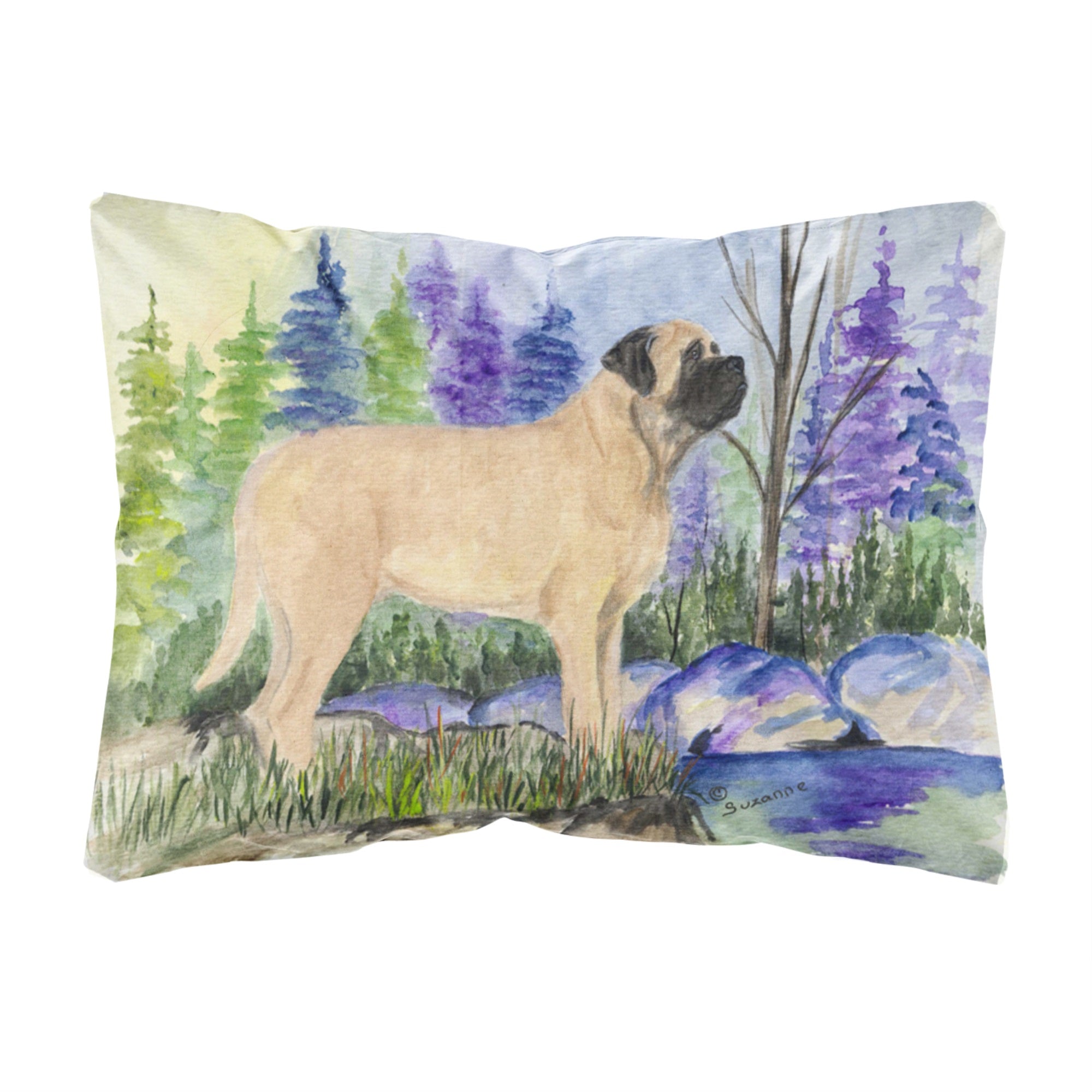 Mastiff Canvas Fabric Decorative Pillow