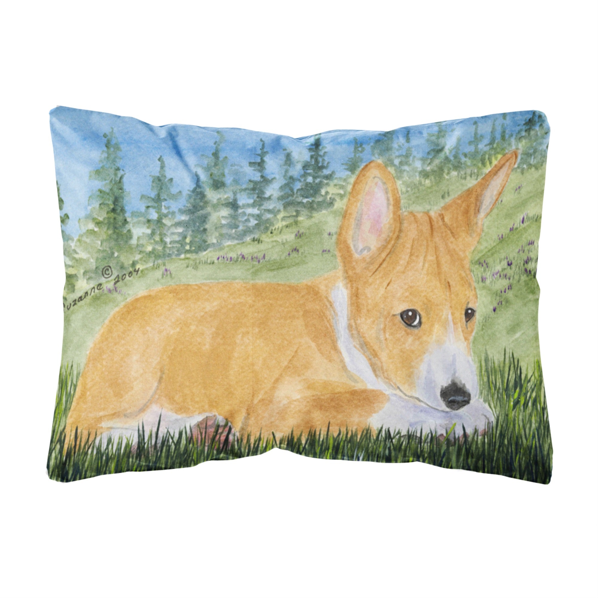 Basenji Canvas Fabric Decorative Pillow