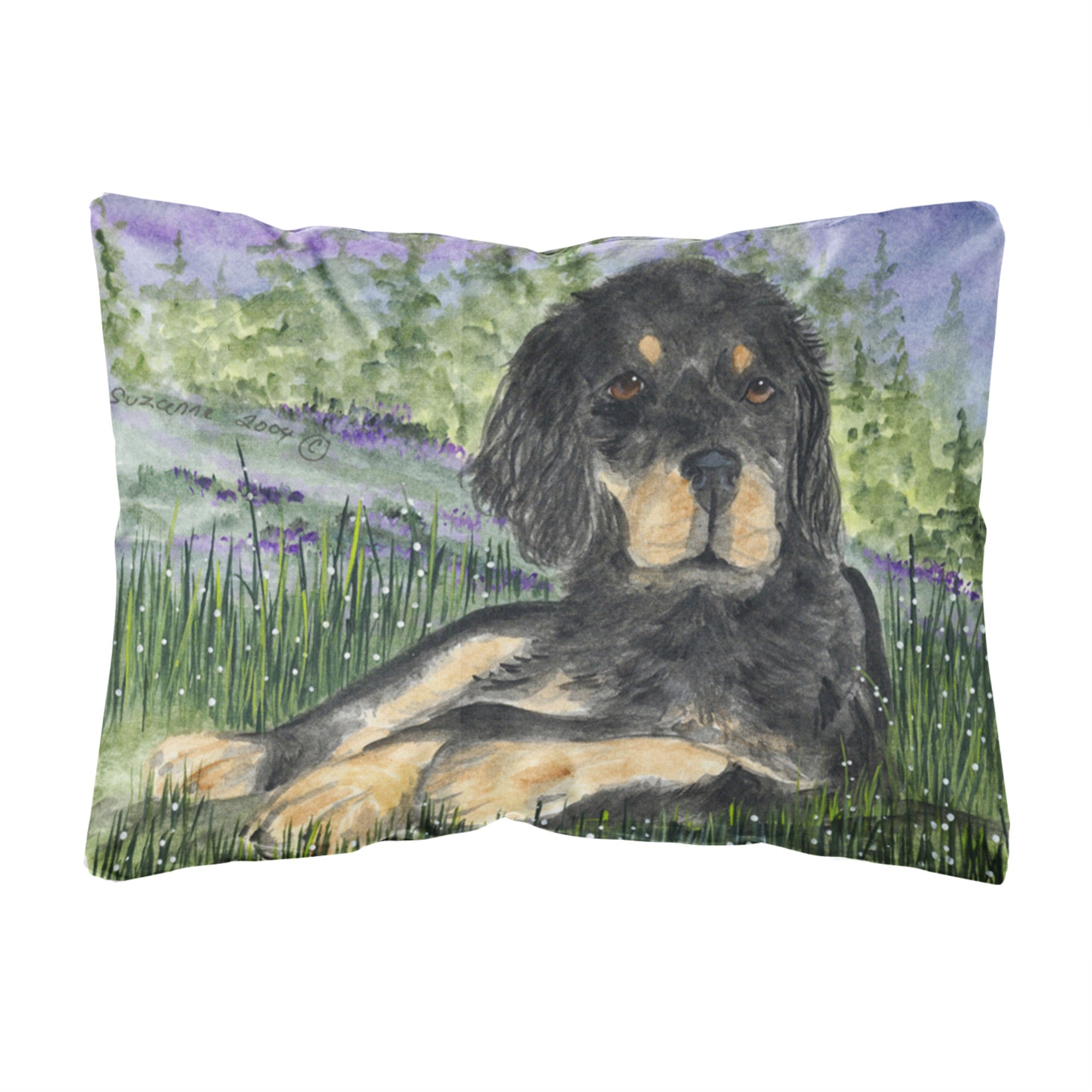 Gordon Setter Canvas Fabric Decorative Pillow