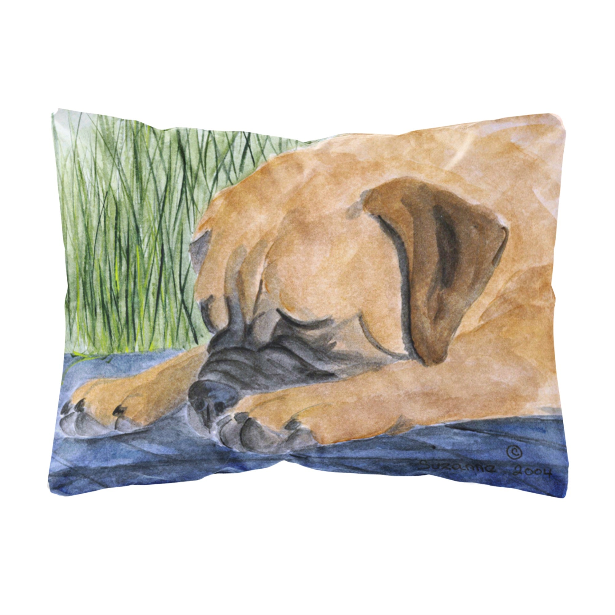 Bullmastiff Canvas Fabric Decorative Pillow