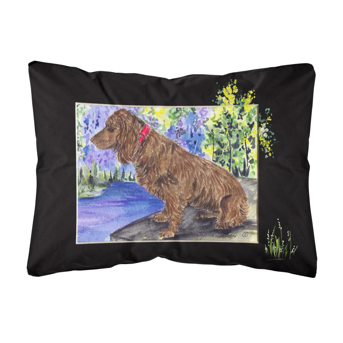 Boykin Spaniel Canvas Fabric Decorative Pillow