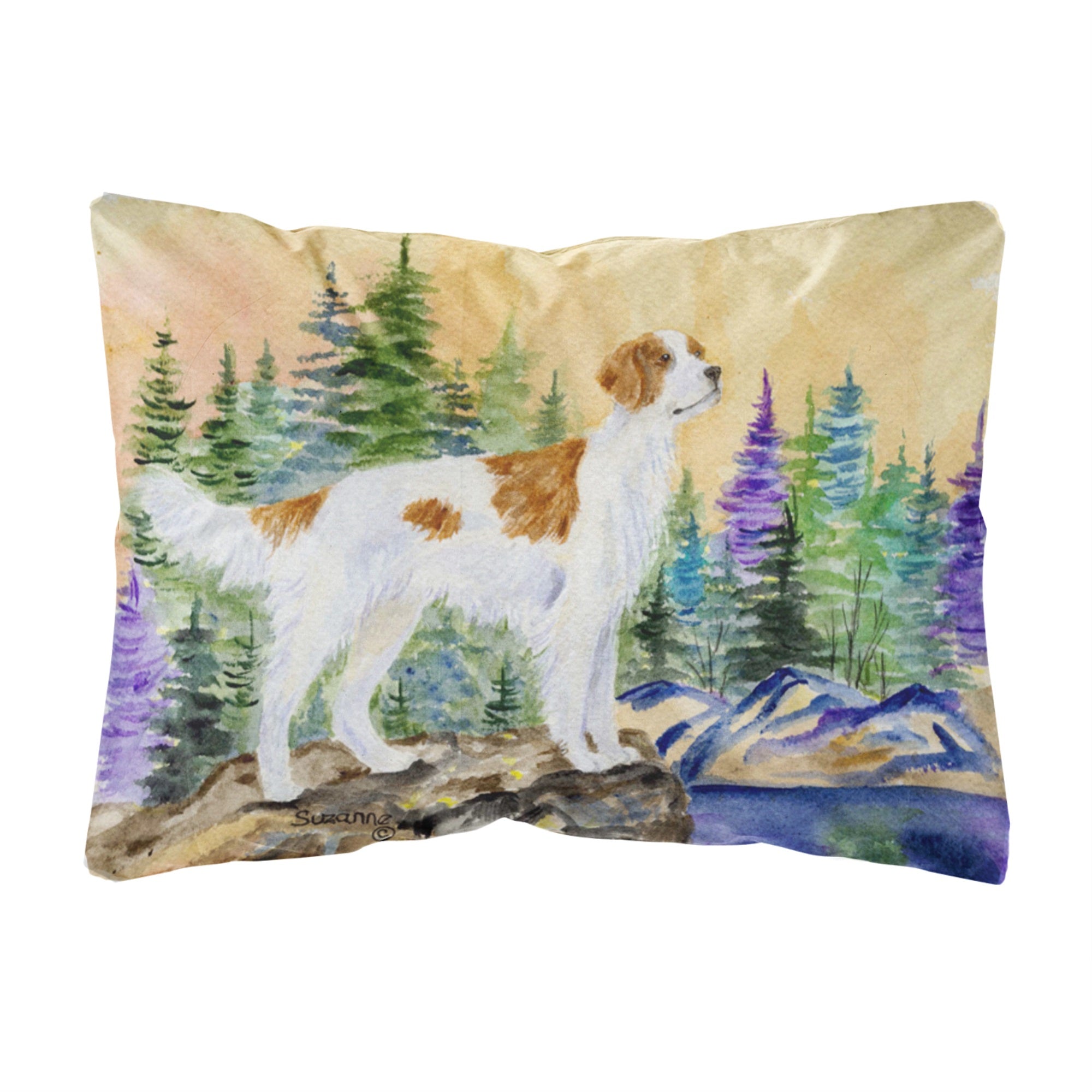 Setter Canvas Fabric Decorative Pillow