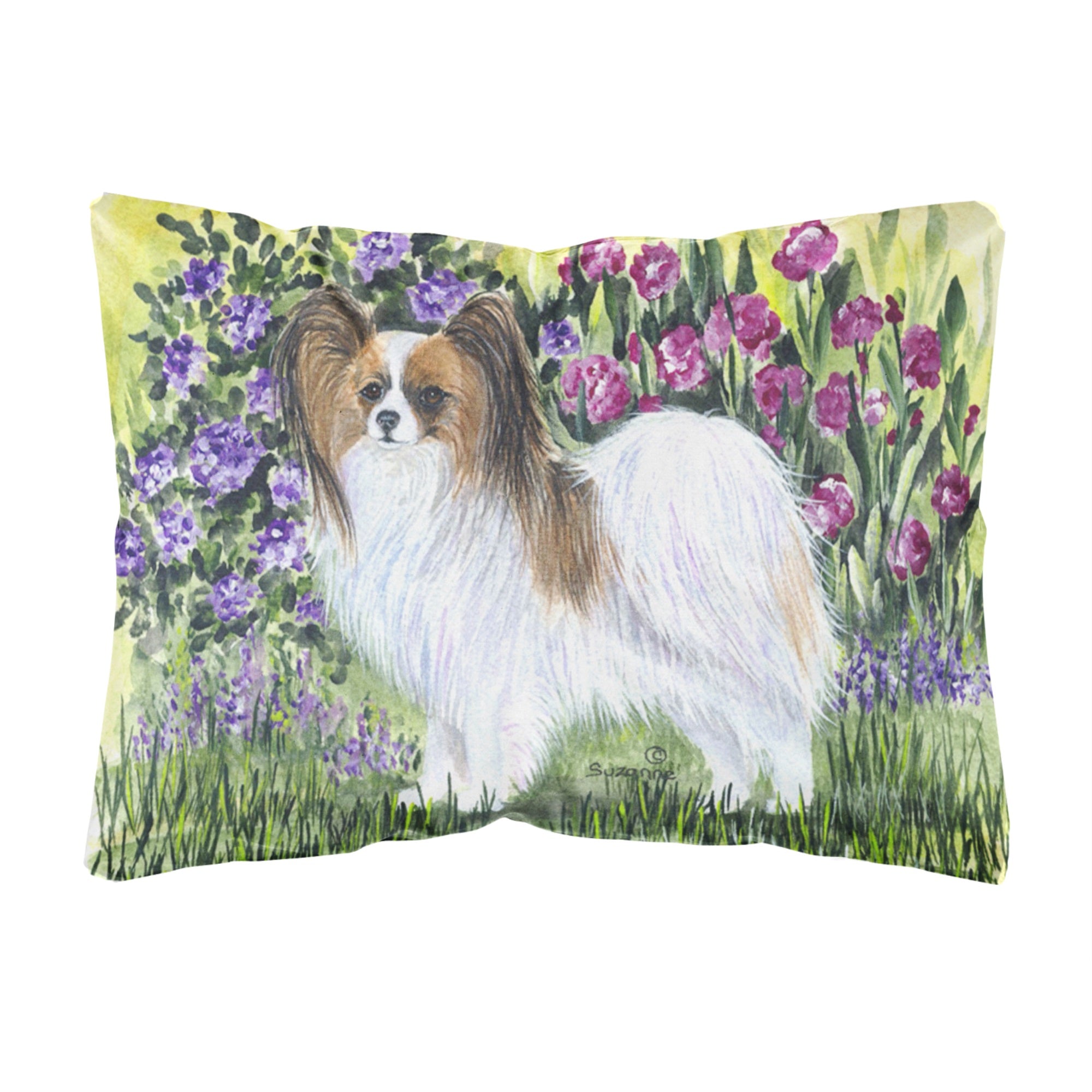 Papillon Canvas Fabric Decorative Pillow