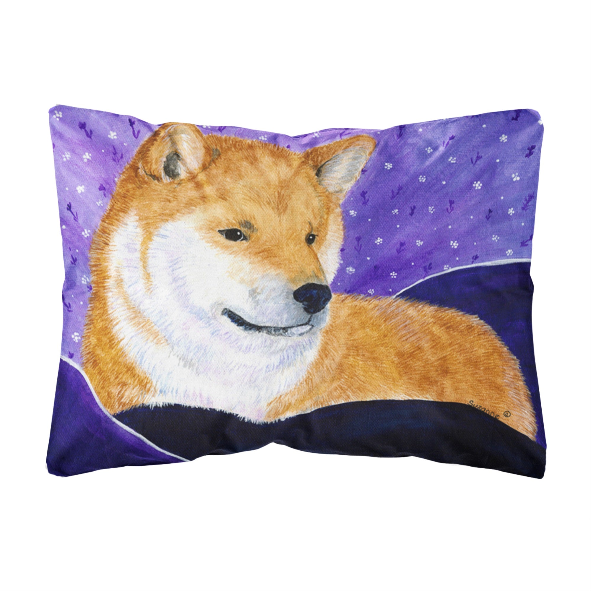 Shiba Inu Canvas Fabric Decorative Pillow