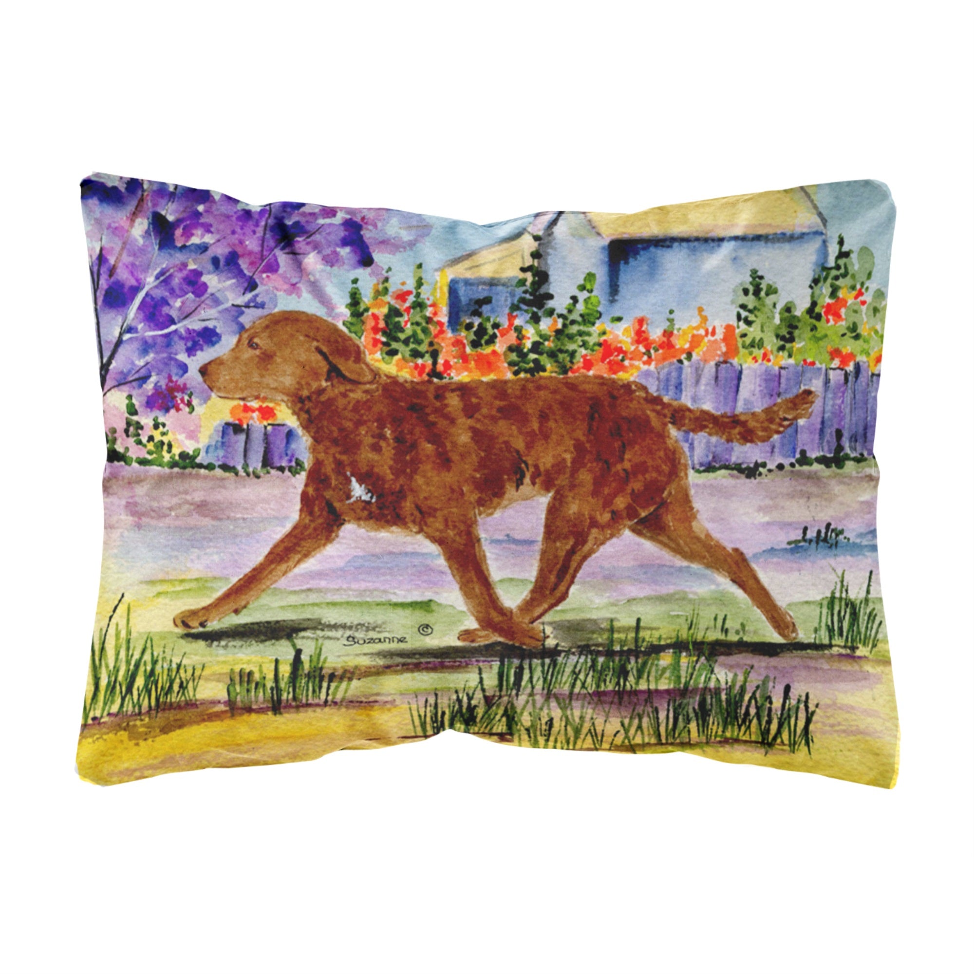 Chesapeake Bay Retriever Canvas Fabric Decorative Pillow