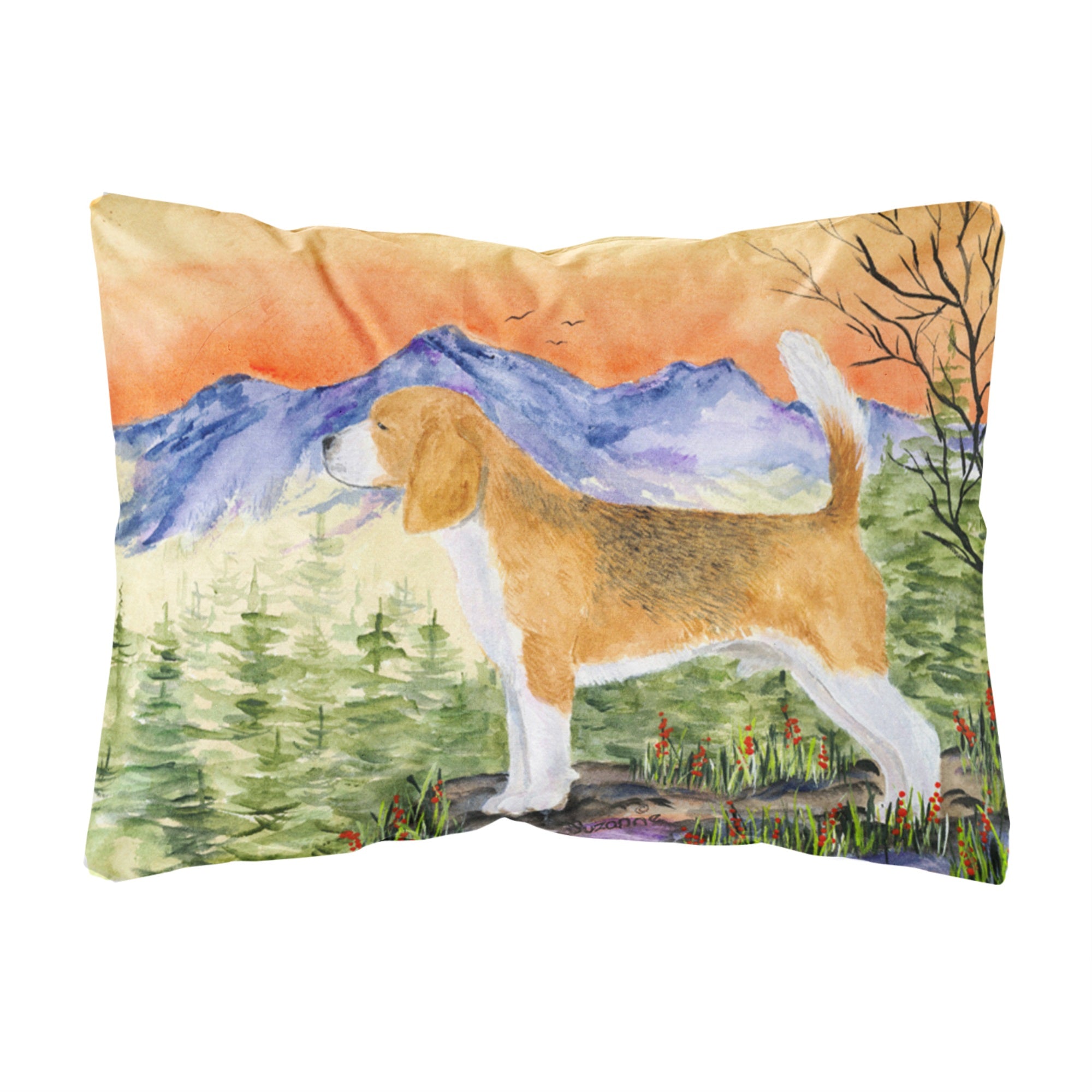 Beagle Canvas Fabric Decorative Pillow