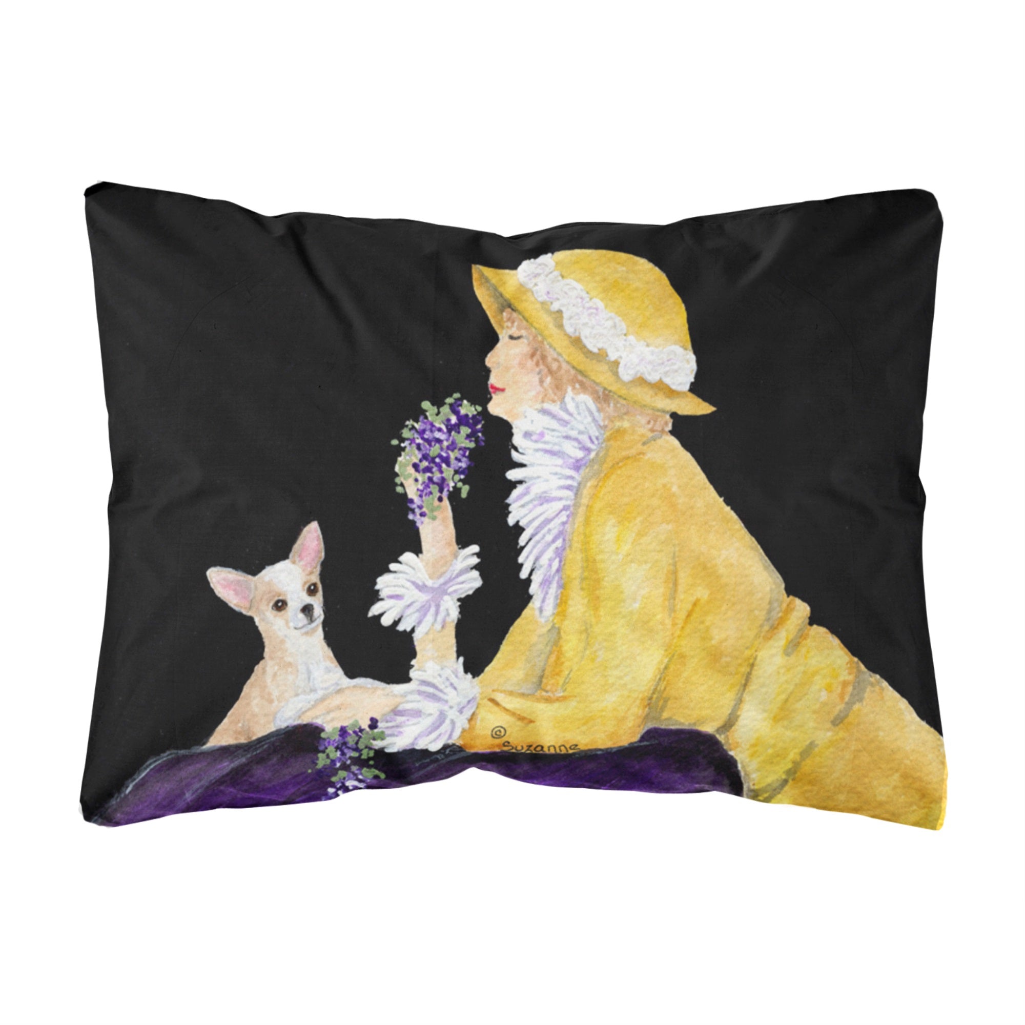 Chihuahua Canvas Fabric Decorative Pillow