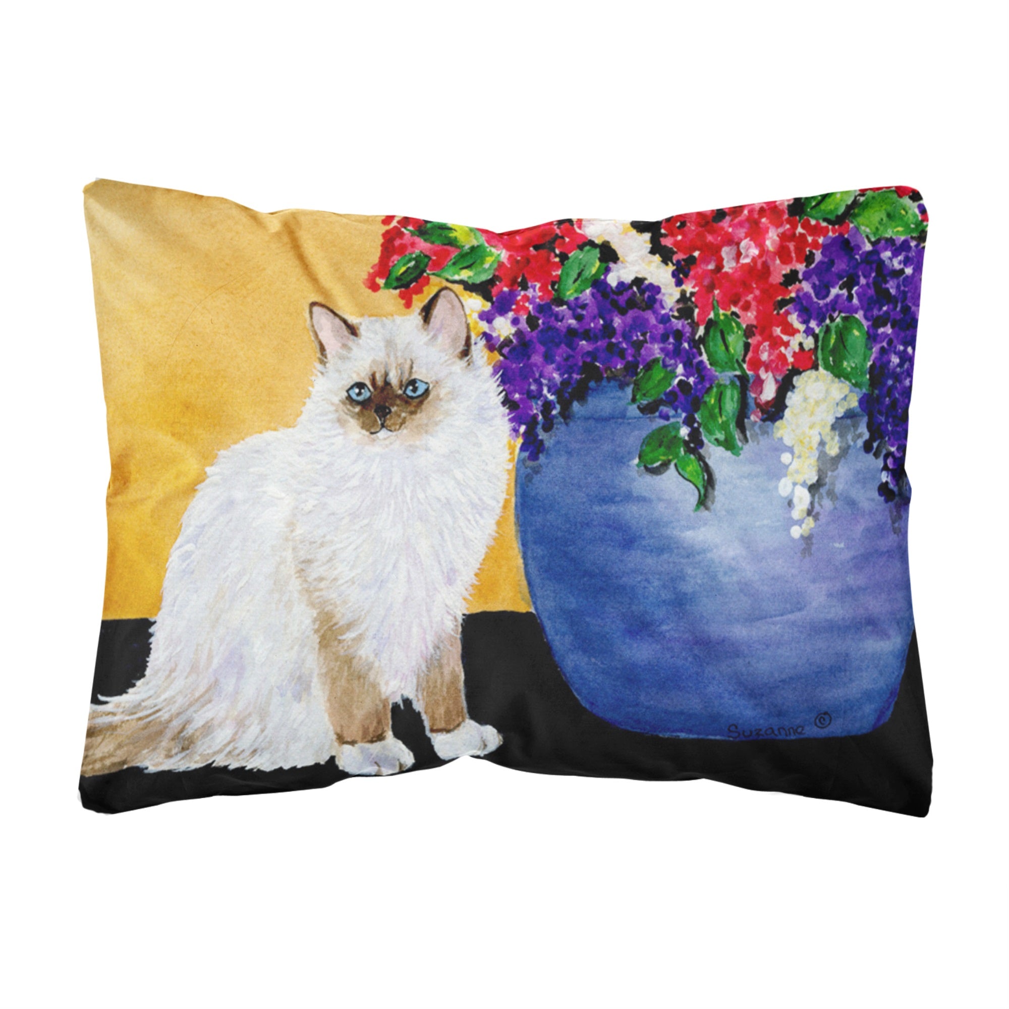 Cat - Ragdoll Canvas Fabric Decorative Pillow