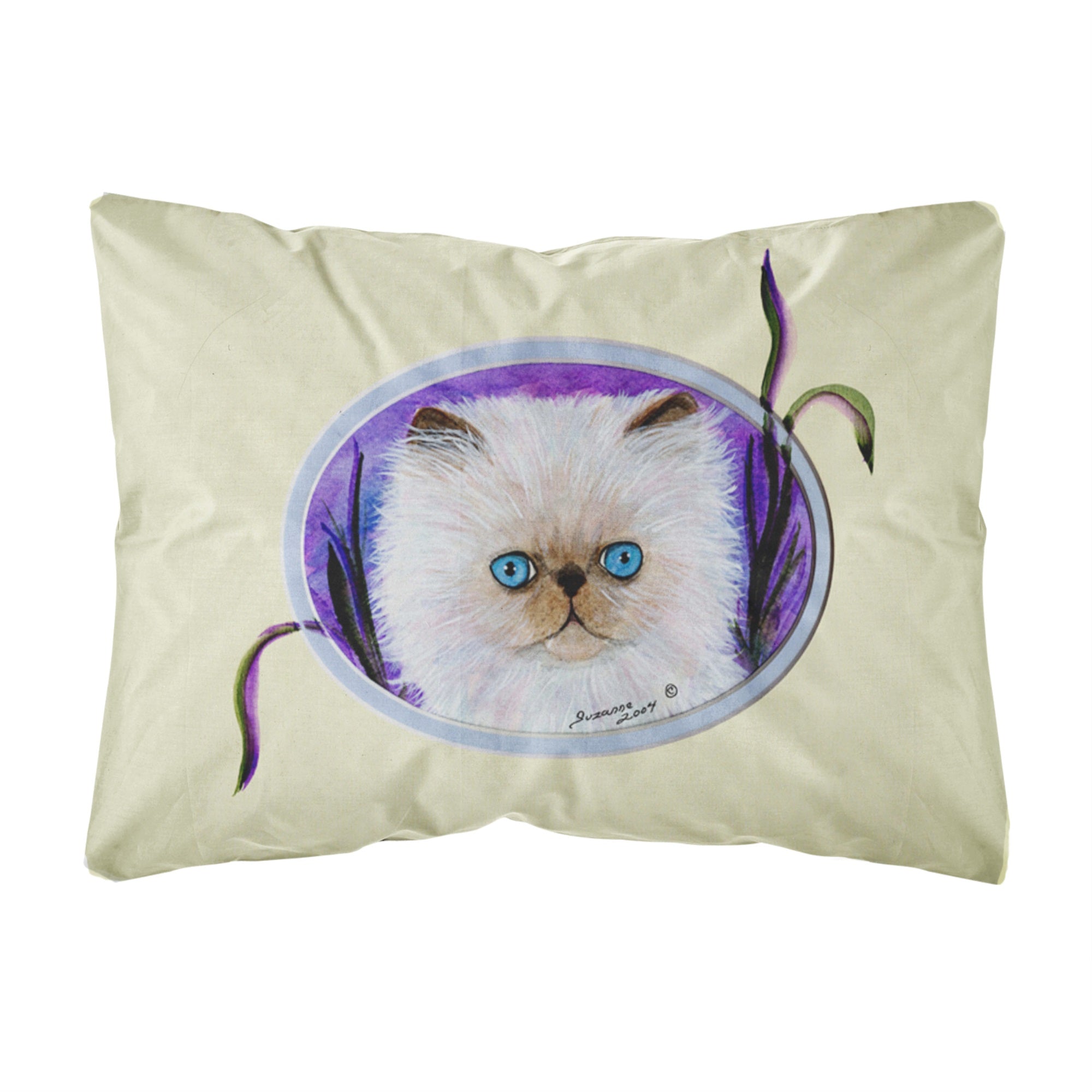 Cat Canvas Fabric Decorative Pillow