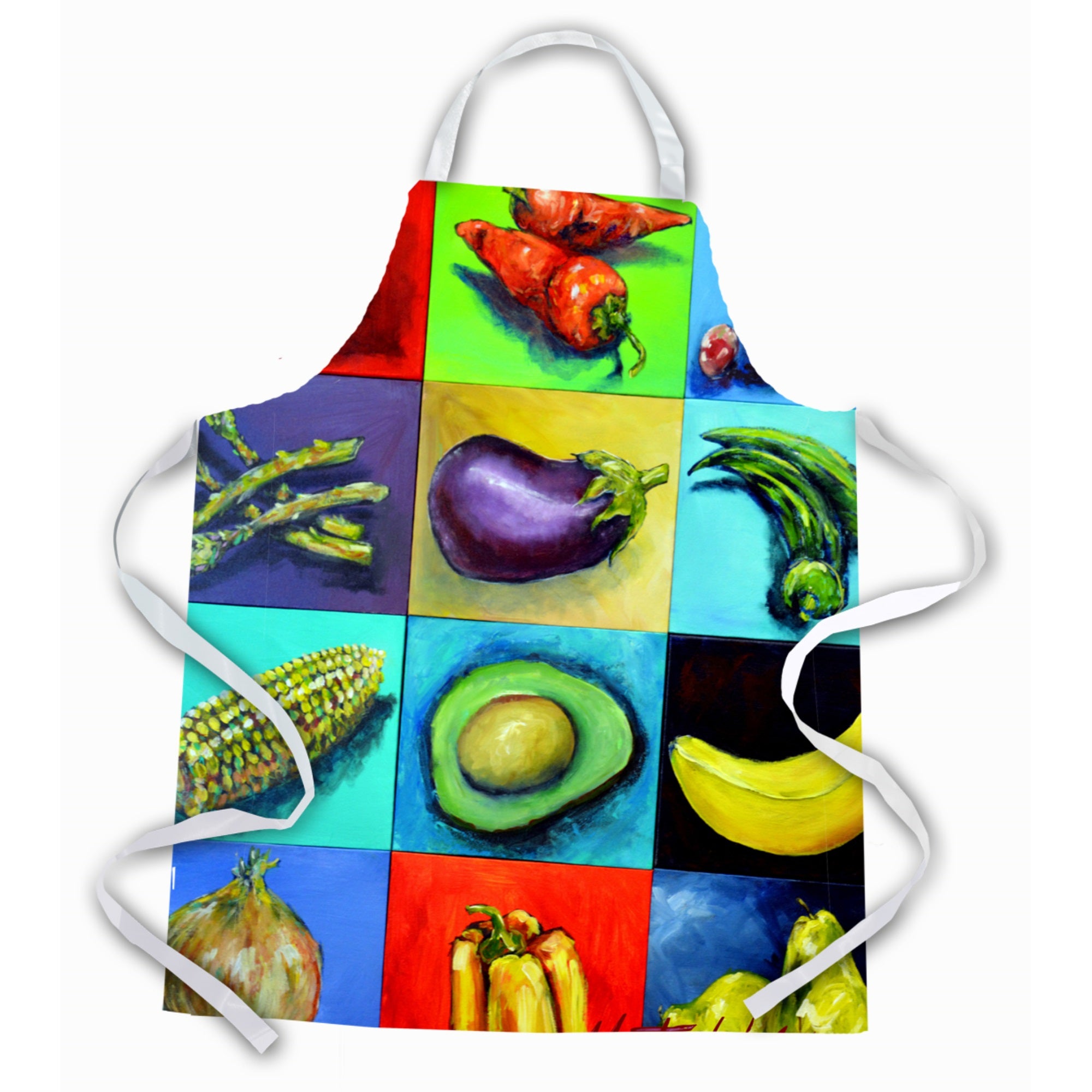 Mixed Fruits And Vegetables Apron