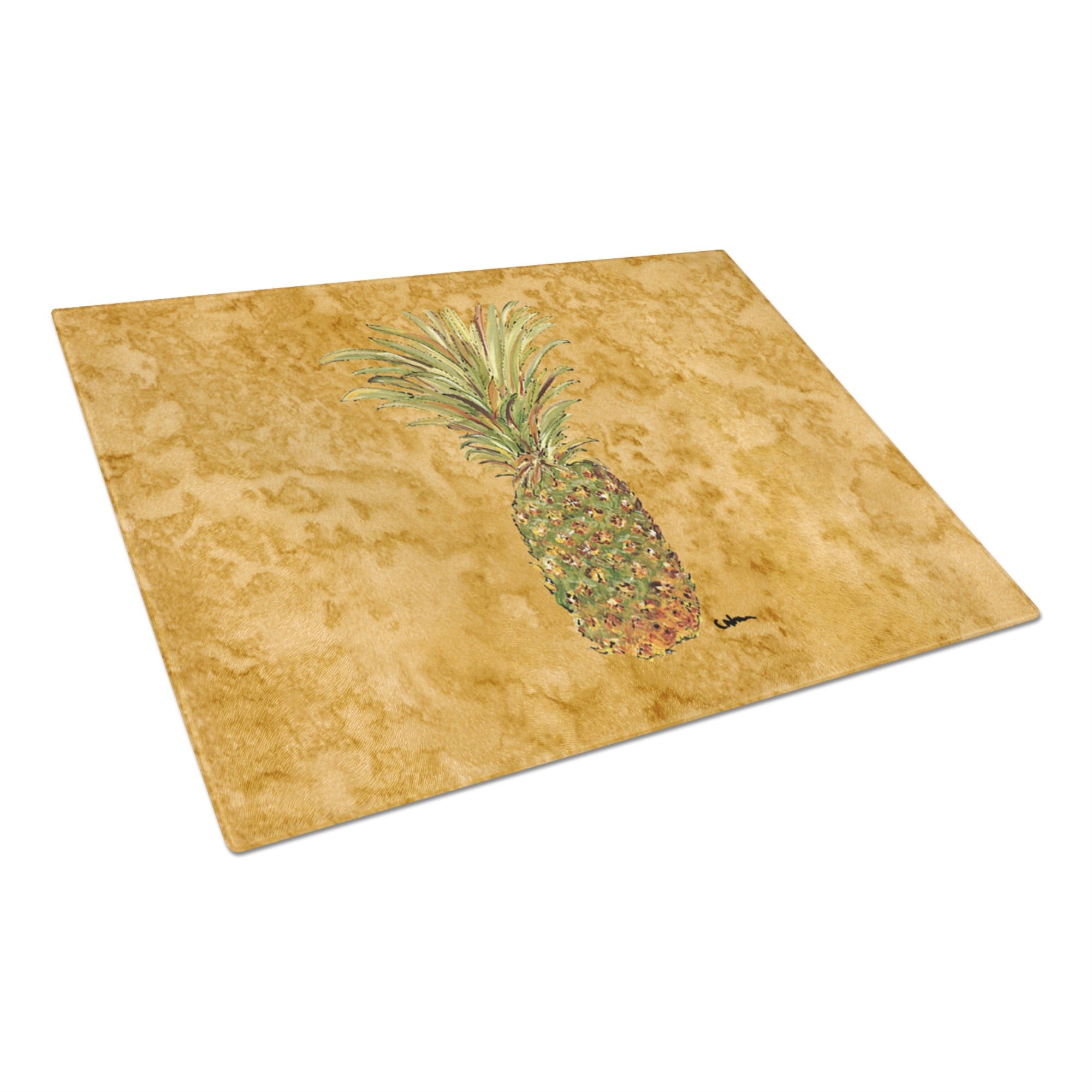 Pineapple Glass Cutting Board Large